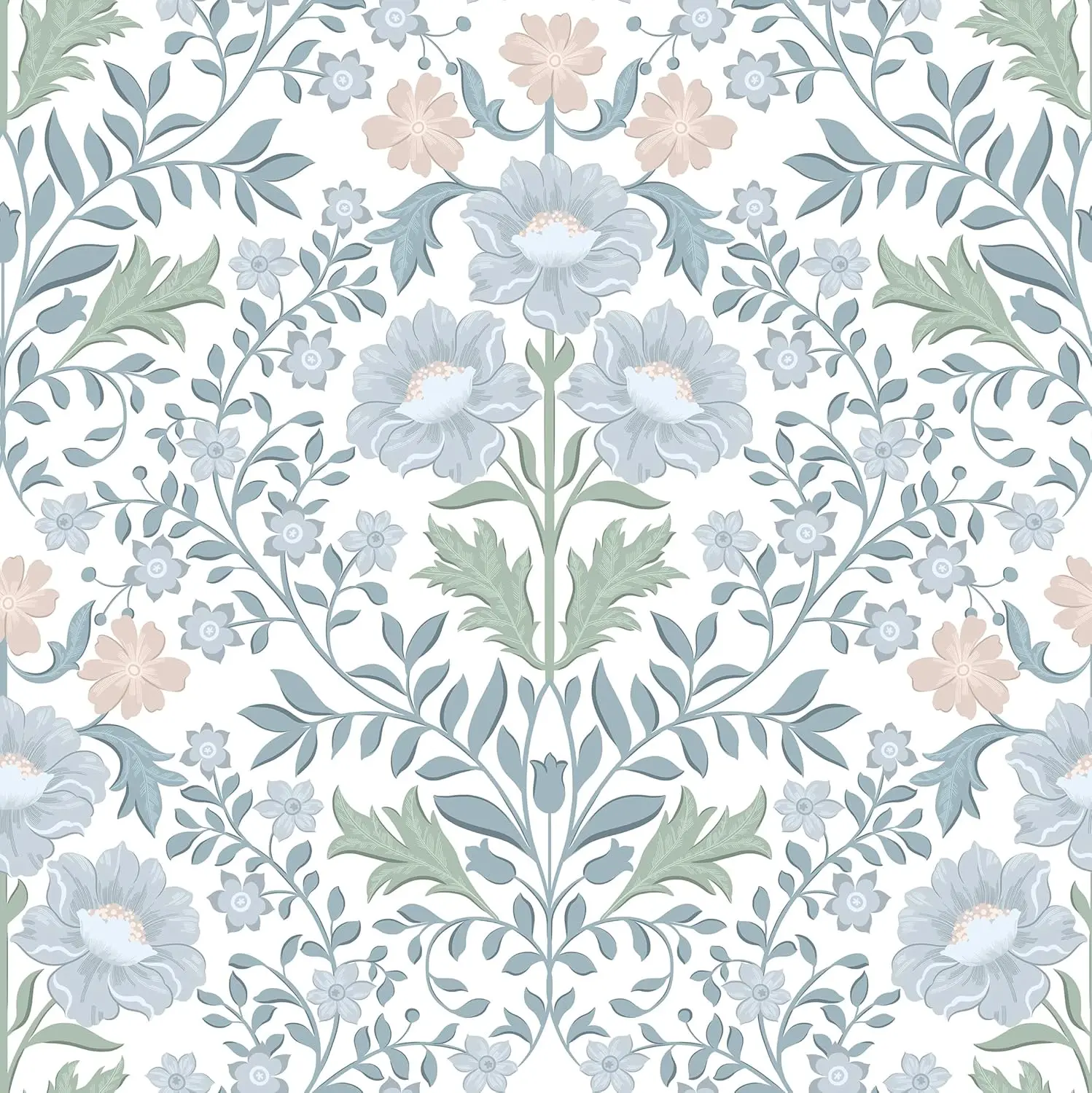 Floral Peel and Stick Wallpaper 17.3"x393" Boho Contact Paper Removable Self Adhesive for Bathroom Bedroom Blue White Wildflower
Floral Peel and Stick Wallpaper 17.3"x393" Boho Contact Paper Removable Self Adhesive for Bathroom Bedroom Blue White Wildflower