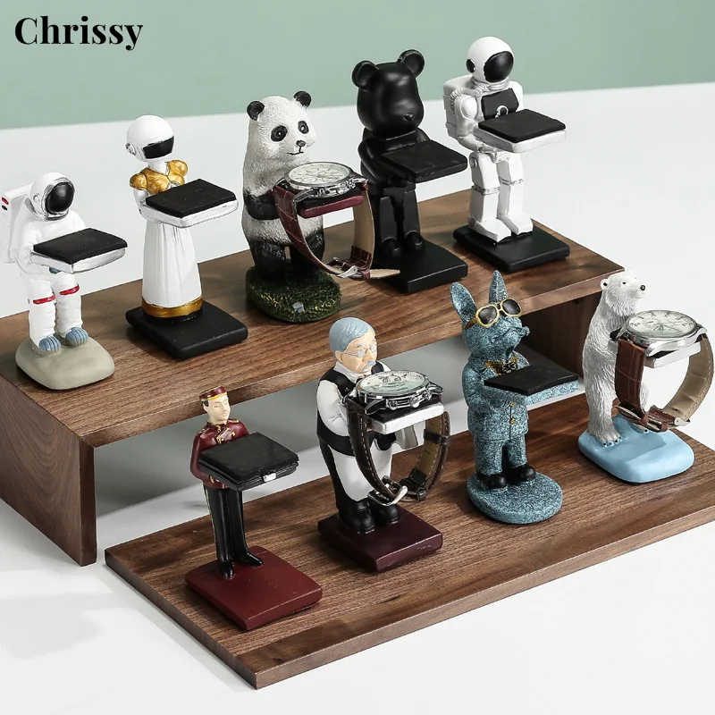 New Watch Rack Creative Astronaut Jewelry Display stand Polar Bear Ring shelf Store Display Household Decorations
New Watch Rack Creative Astronaut Jewelry Display stand Polar Bear Ring shelf Store Display Household Decorations