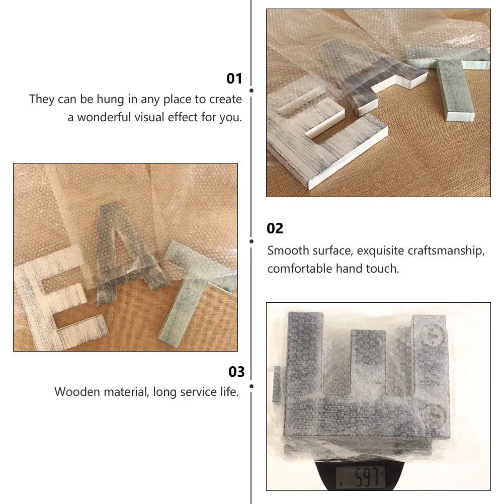 3Pcs Wooden Letter Pendant Wall Decor Set for DIY Home Interior Ornament Craftsmanship Hanging Wall Accent Accessory
3Pcs Wooden Letter Pendant Wall Decor Set for DIY Home Interior Ornament Craftsmanship Hanging Wall Accent Accessory