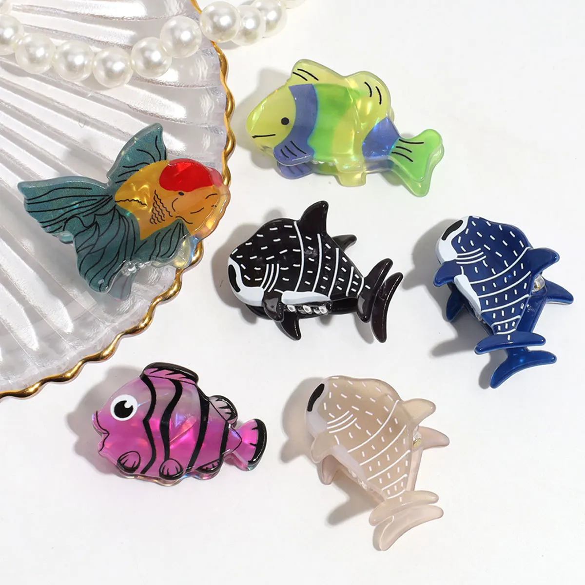 Fun marine animal small grab clip female back of head cartoon shark clip hairpin cute cute cute hair accessories
Fun marine animal small grab clip female back of head cartoon shark clip hairpin cute cute cute hair accessories