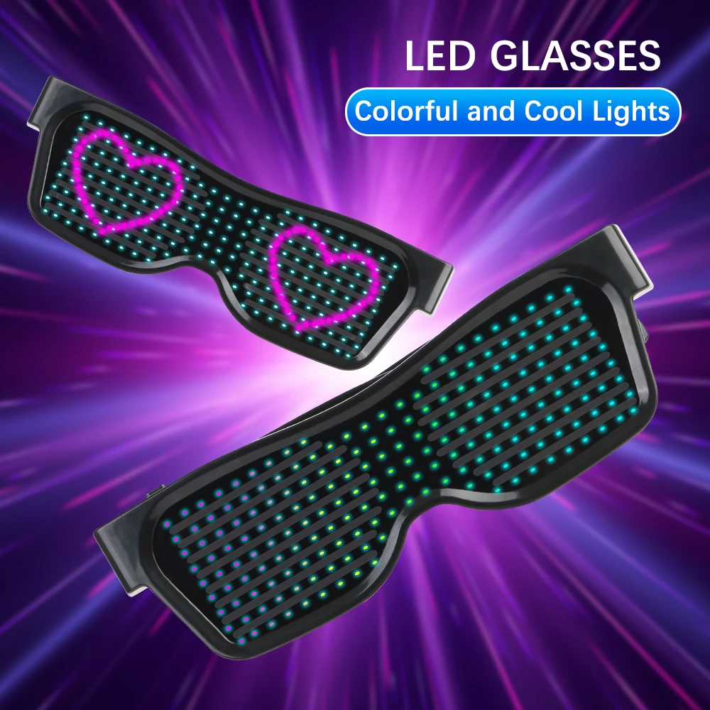 Electronic Futuristic Eyewear USB Luminous Glasses Prop For Party Bar Festival Performance APP Bluetooth Portable DIY LED
Electronic Futuristic Eyewear USB Luminous Glasses Prop For Party Bar Festival Performance APP Bluetooth Portable DIY LED
