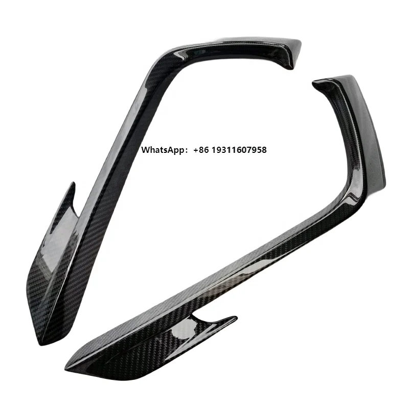 High quality Tech style dry carbon fiber front bumper light cover front canard wing for Porsche 718 cayman boxster light trim
High quality Tech style dry carbon fiber front bumper light cover front canard wing for Porsche 718 cayman boxster light trim
