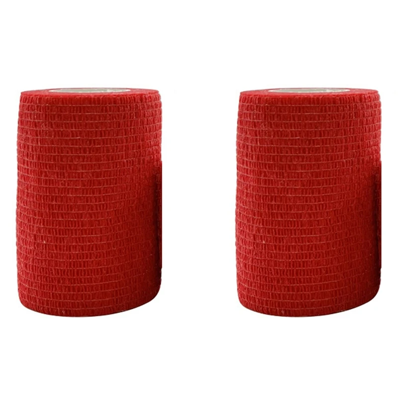 2X Red Sport Self Adhesive Elastic Bandage Wrap Tape For Knee Support Pads Finger Ankle Palm Shoulder
2X Red Sport Self Adhesive Elastic Bandage Wrap Tape For Knee Support Pads Finger Ankle Palm Shoulder