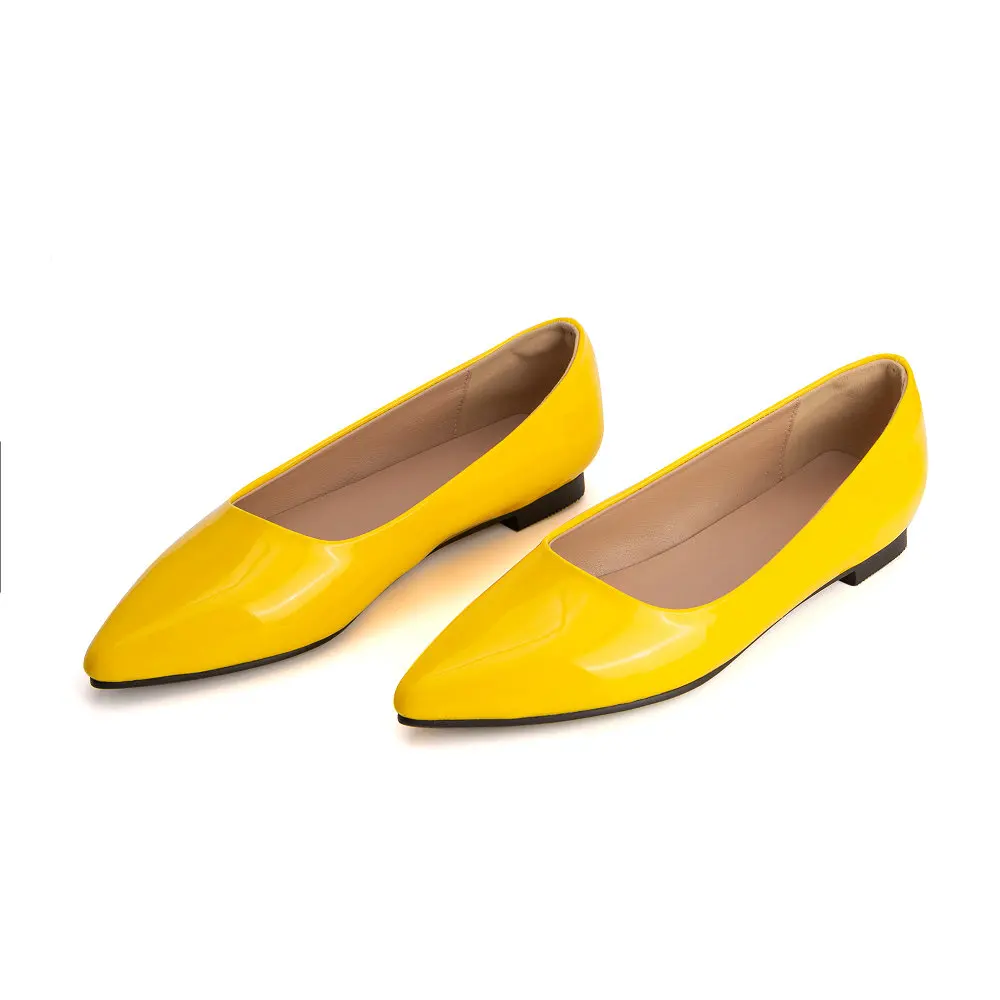 Women's Flats Dress Shoes Comfortable Patent Leather Slip On Simple Style for Summer Outfit Work Casual Everyday Shoe
Women's Flats Dress Shoes Comfortable Patent Leather Slip On Simple Style for Summer Outfit Work Casual Everyday Shoe