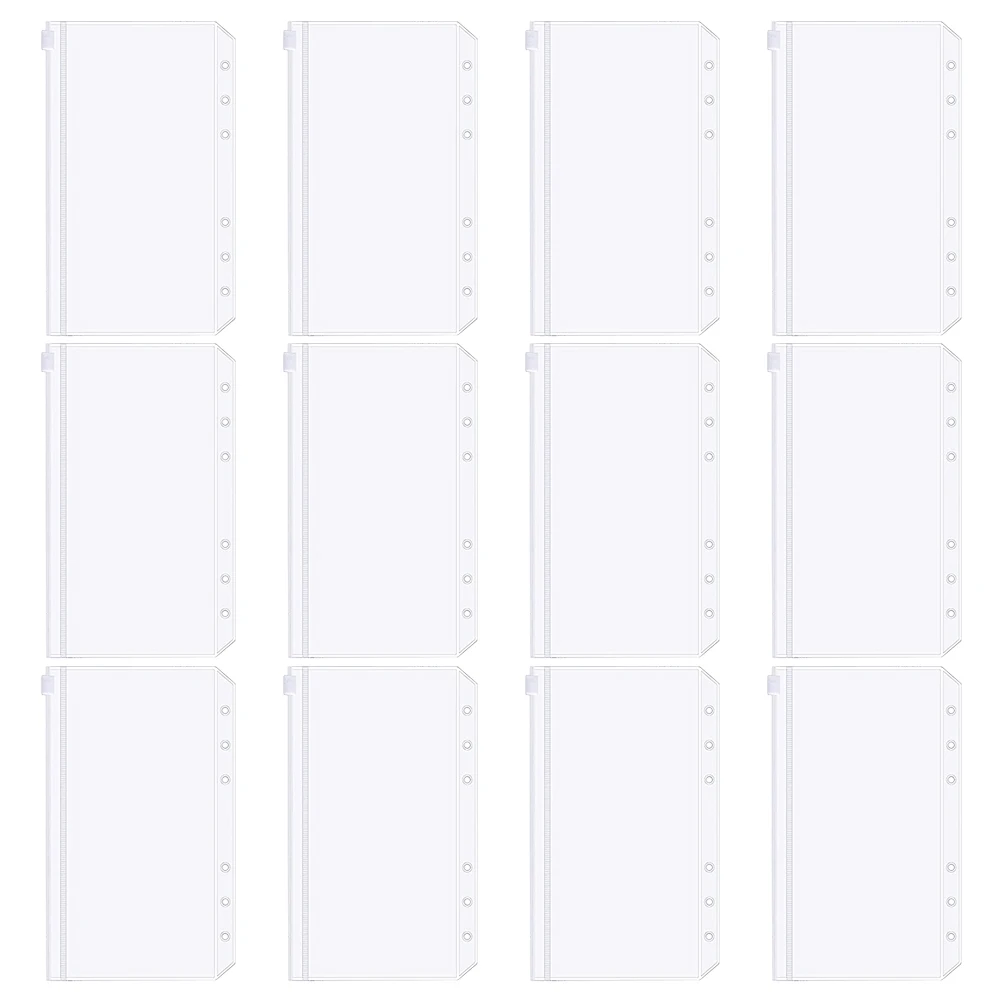 12pcs Binder Pouches 6 Holes Plastic Binder Folders Clear Storage Bags Lightweight Zipper Pouches For Office School
12pcs Binder Pouches 6 Holes Plastic Binder Folders Clear Storage Bags Lightweight Zipper Pouches For Office School