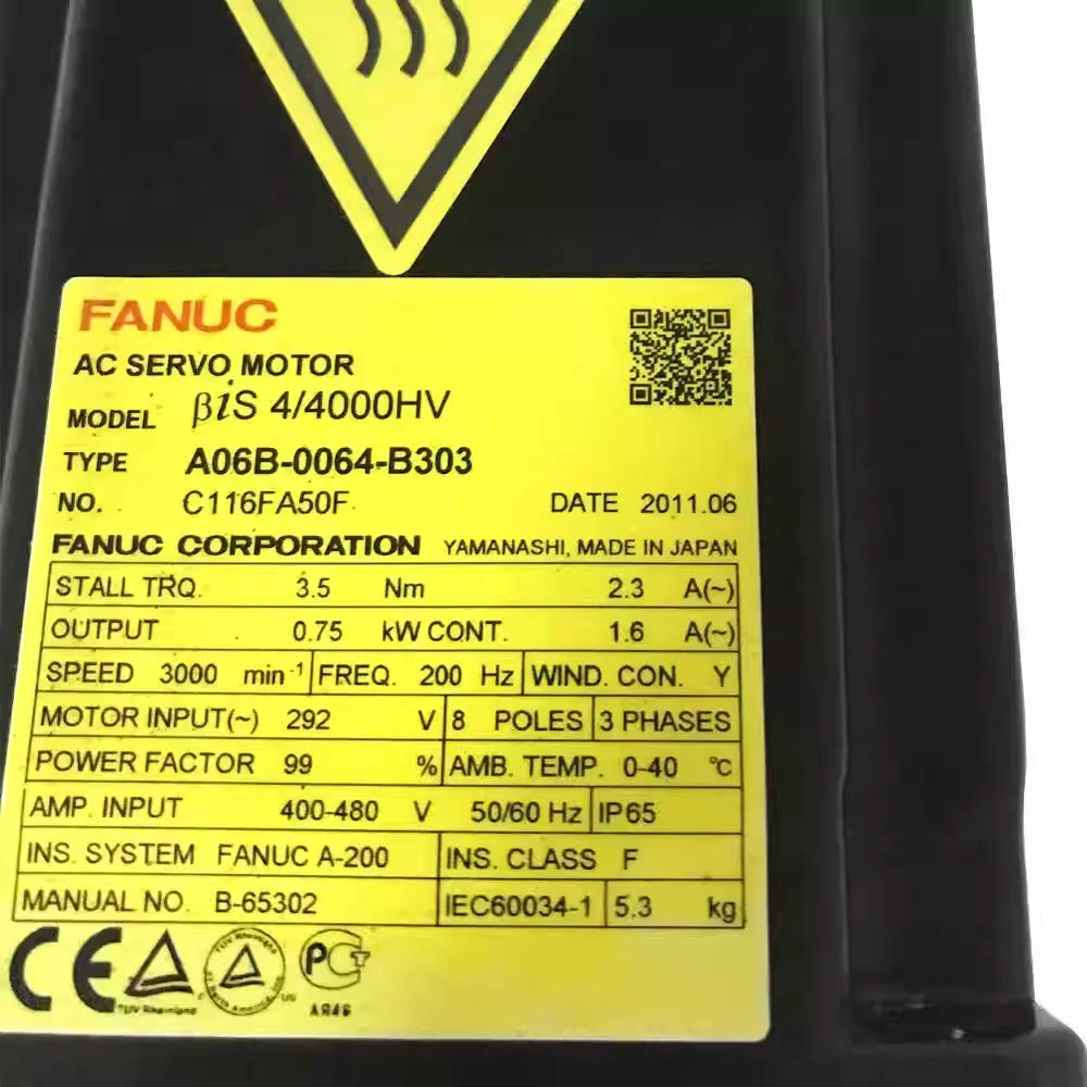 A06B-0064-B303 Fanuc AC Servo Motor For CNC Machine Tested Ok A06B 0064 B303
A06B-0064-B303 Fanuc AC Servo Motor For CNC Machine Tested Ok A06B 0064 B303