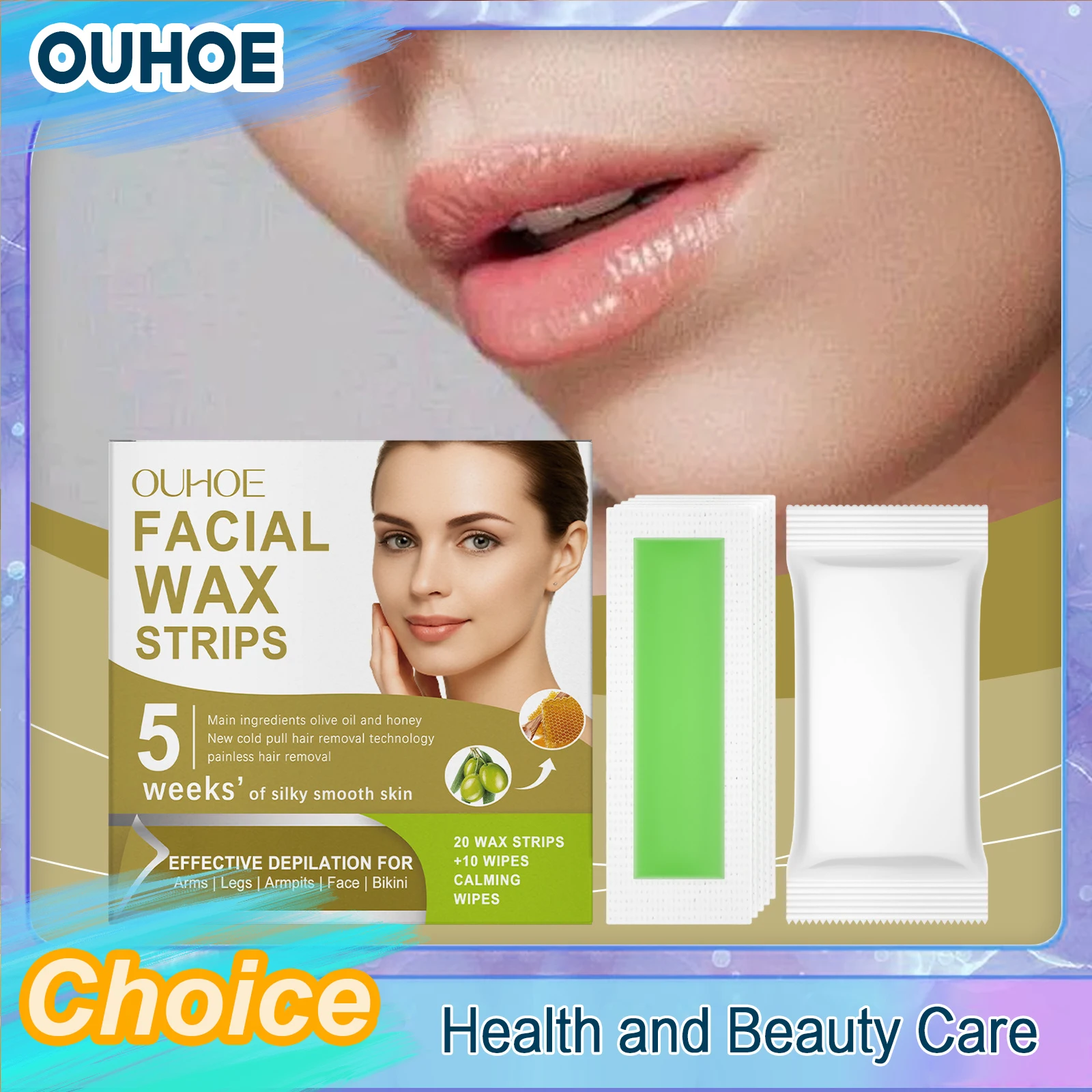 Facial Hair Removal Wax Paper Eyebrow Upper Lip Toes Cheeks Beard Armpit Painless Professional Body Depilatory Wipe Sticker Kit
Facial Hair Removal Wax Paper Eyebrow Upper Lip Toes Cheeks Beard Armpit Painless Professional Body Depilatory Wipe Sticker Kit