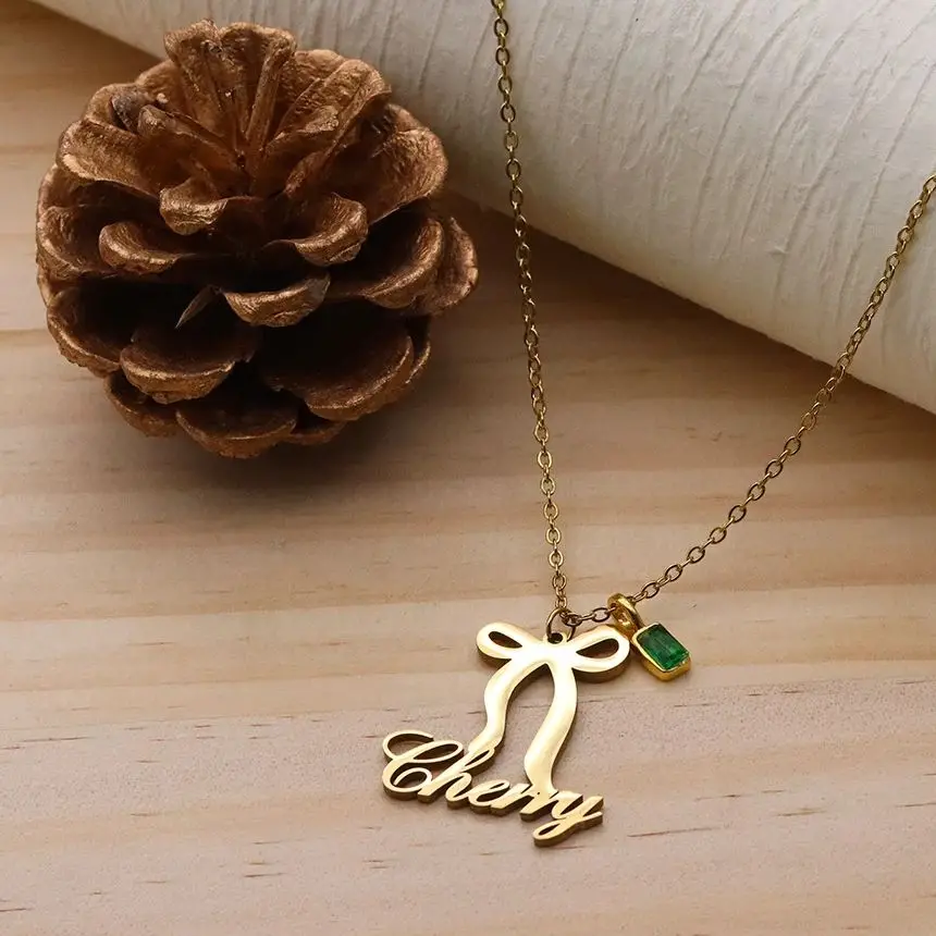 Todorova Custom Name Personalized Bow Pendant Necklace Stainless Steel Women Elegant Minimalist Birthday Jewelry Gift
Todorova Custom Name Personalized Bow Pendant Necklace Stainless Steel Women Elegant Minimalist Birthday Jewelry Gift