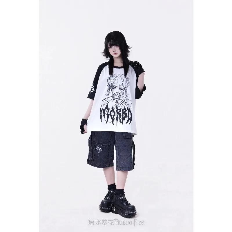 Original Raglan Short-sleeve T-shirt Black Purple Subculture Oversized Tee New Summer 2026 Dark Black Cosplay Japanese Y2k Top
Original Raglan Short-sleeve T-shirt Black Purple Subculture Oversized Tee New Summer 2026 Dark Black Cosplay Japanese Y2k Top
