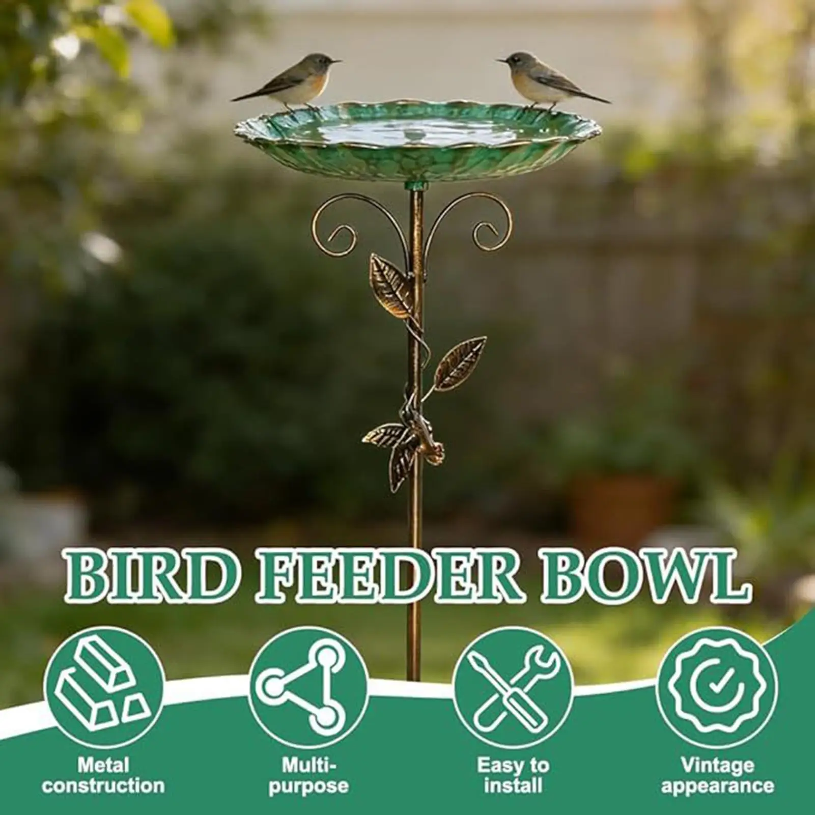 Garden Bird Bath 30 Inch Height Decorative Water Feeder Tall Bird Bath With Stake For Outdoor Garden Backyard Lawn Terrace Park
Garden Bird Bath 30 Inch Height Decorative Water Feeder Tall Bird Bath With Stake For Outdoor Garden Backyard Lawn Terrace Park
