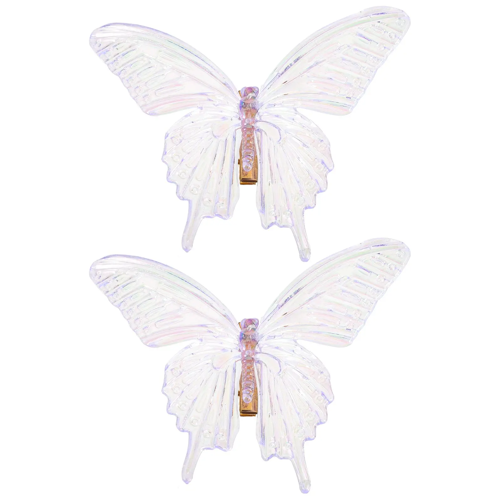 2 Pcs Transparent Large Butterfly Hair Clips for Girls Sweetheart Headgear Wedding Accessories Detailed Craftsmanship Long
2 Pcs Transparent Large Butterfly Hair Clips for Girls Sweetheart Headgear Wedding Accessories Detailed Craftsmanship Long
