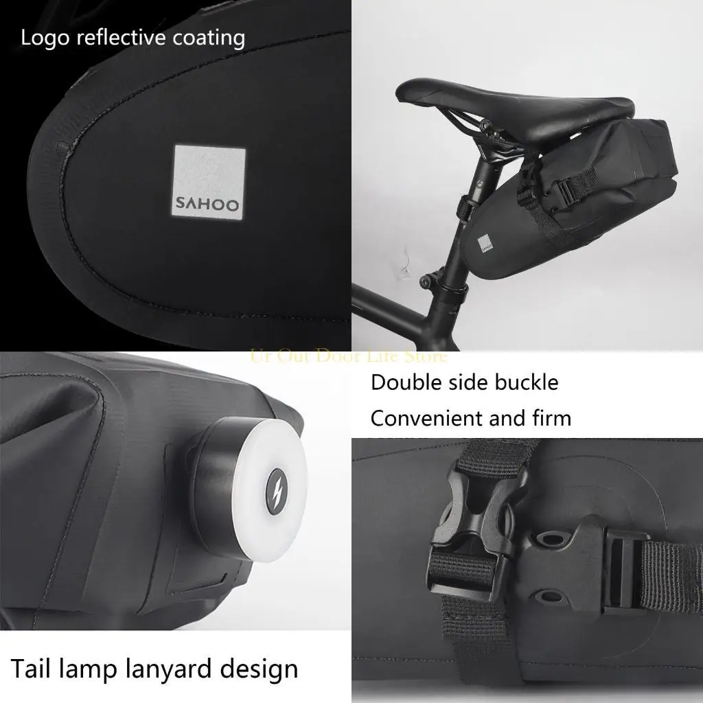 77UF Large Capacity Saddle Bag Reflective Cycling Bag for MTB Road Bike
77UF Large Capacity Saddle Bag Reflective Cycling Bag for MTB Road Bike