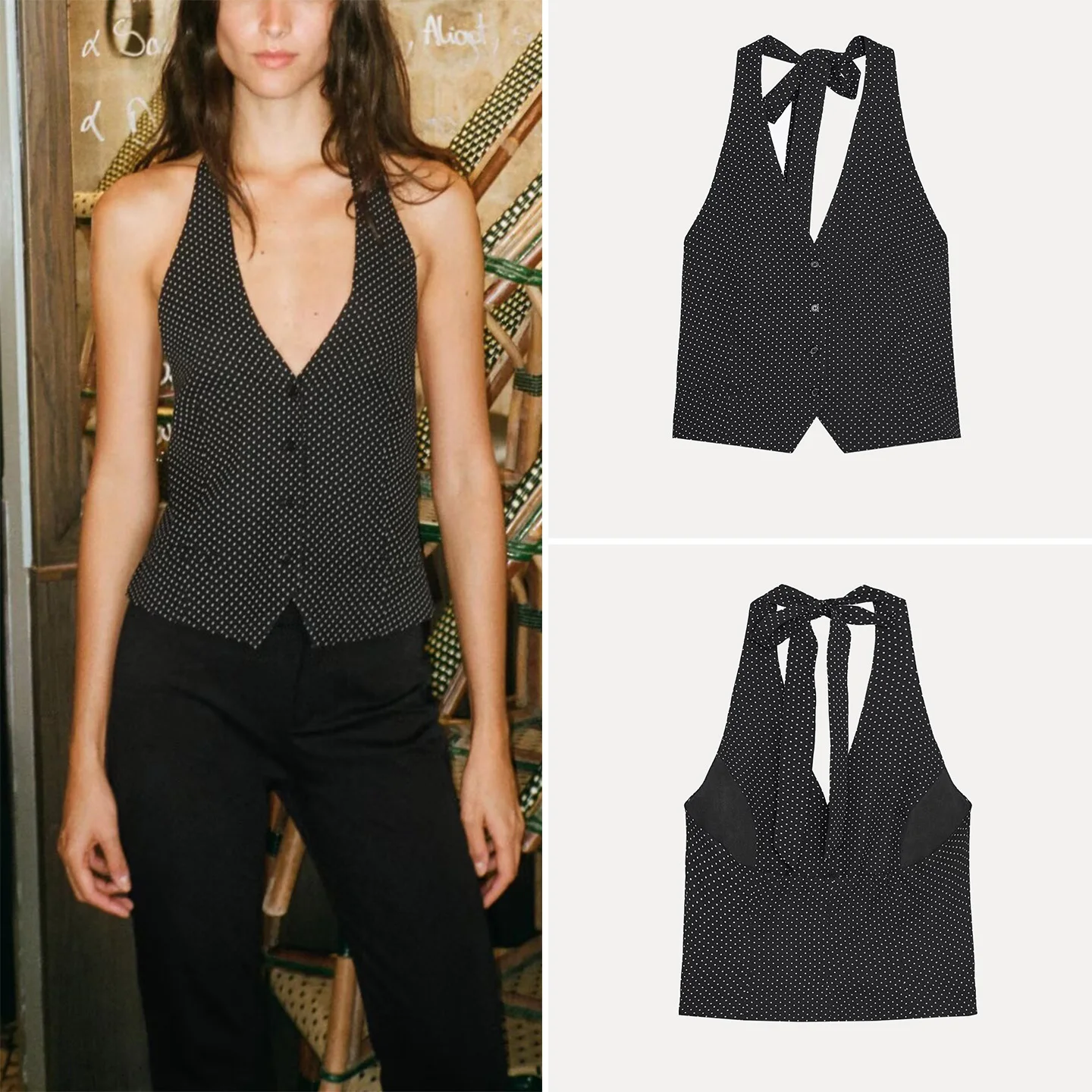 Z Women's Faion Personali Casual Polka Dot Vest Sle Top Polyester Fiber Slim Fit Summer 2025 Daily Wear
Z Women's Faion Personali Casual Polka Dot Vest Sle Top Polyester Fiber Slim Fit Summer 2025 Daily Wear