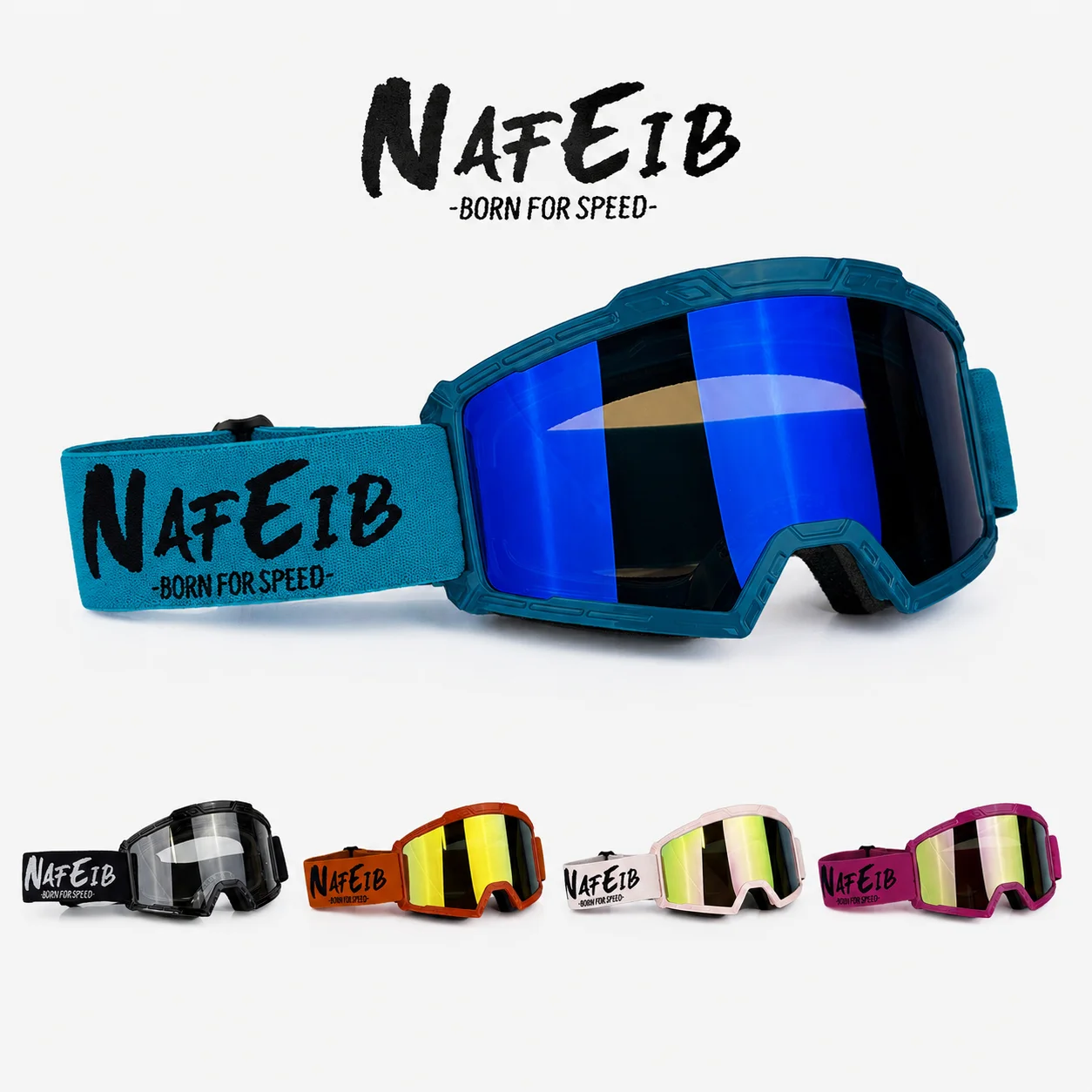 NAFEIB Unisex Off Road Goggles Breathable Sealed Frame HD Vision for Motocross ATV UTV All Terrain Riding Equipment
NAFEIB Unisex Off Road Goggles Breathable Sealed Frame HD Vision for Motocross ATV UTV All Terrain Riding Equipment