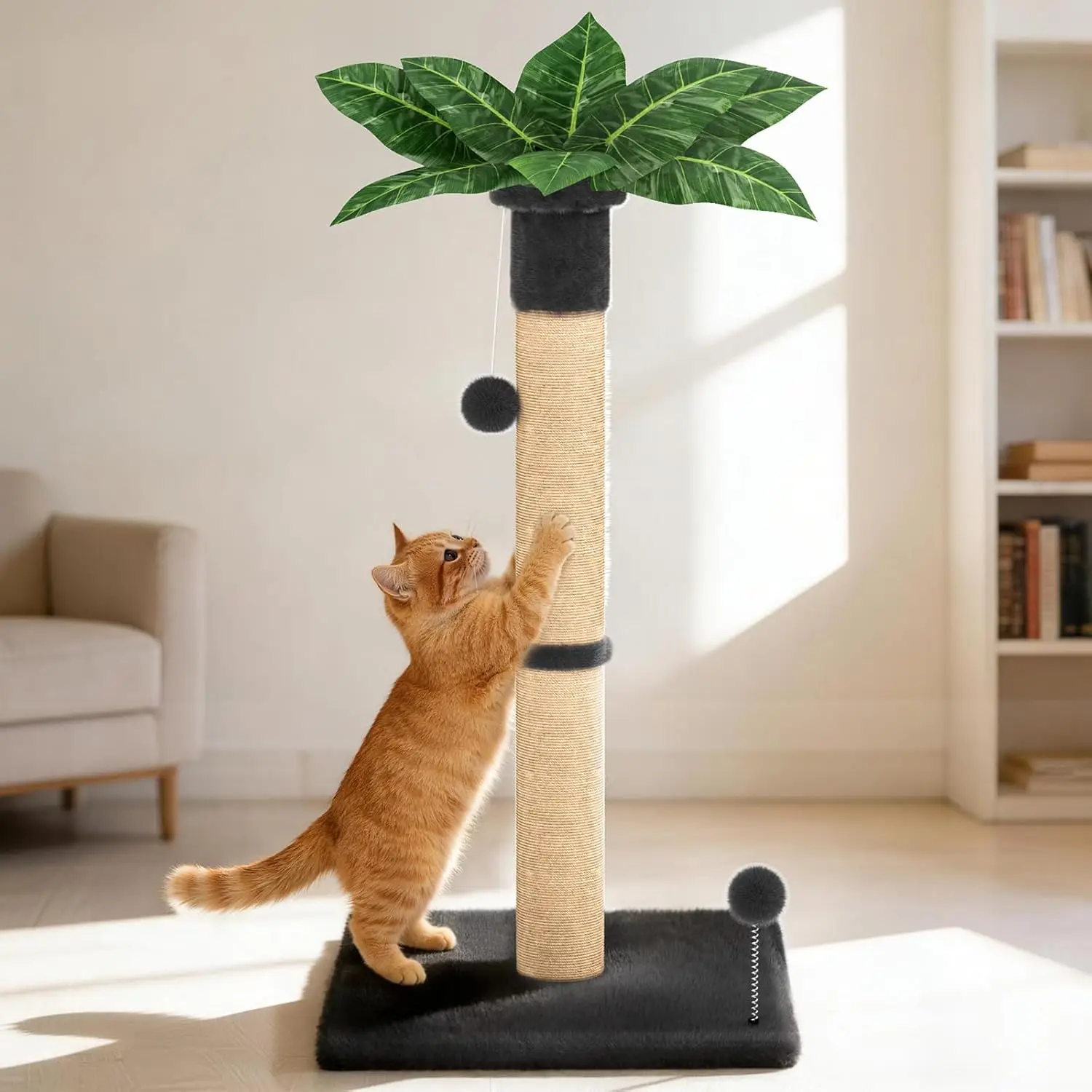 Cat Scratching Post 34'' Tall, Heavy Duty Cat Tree Tower for Indoor Kitty with Extra Wide 15.8" Stable Base and 2 Toy Ba
Cat Scratching Post 34'' Tall, Heavy Duty Cat Tree Tower for Indoor Kitty with Extra Wide 15.8" Stable Base and 2 Toy Ba