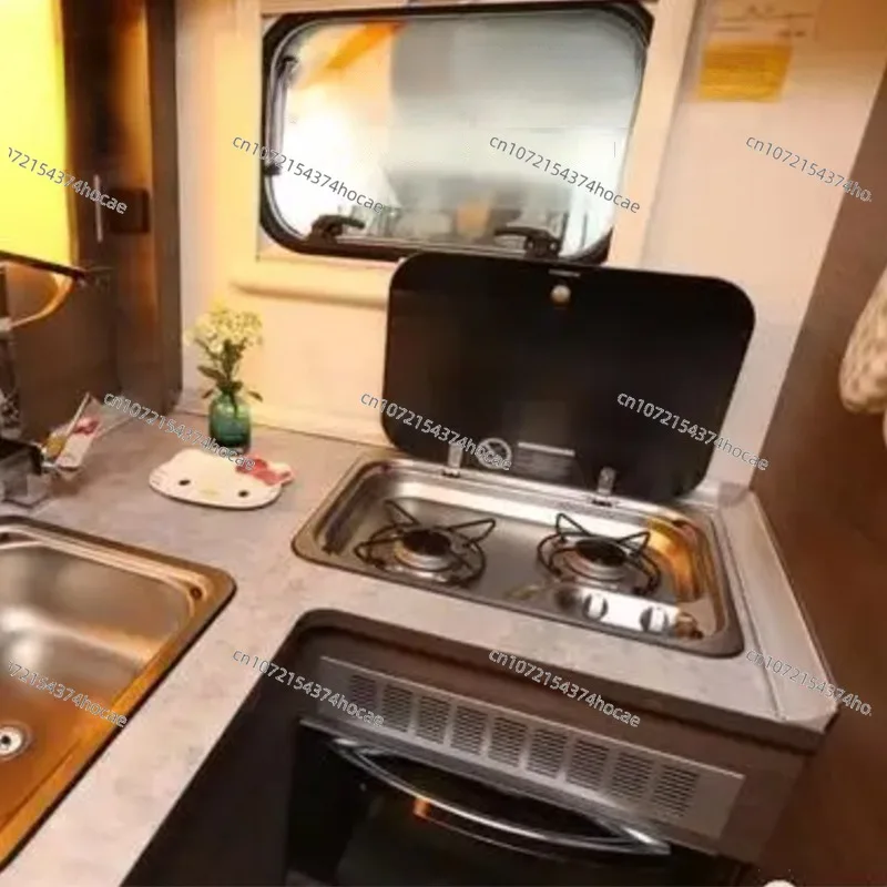 Outdoor RV Camper Kitchen Stainless Steel Gas Double-headed Stove Tools Tempered Glass Cover 2*1.35KW Camping Car Accessories
Outdoor RV Camper Kitchen Stainless Steel Gas Double-headed Stove Tools Tempered Glass Cover 2*1.35KW Camping Car Accessories