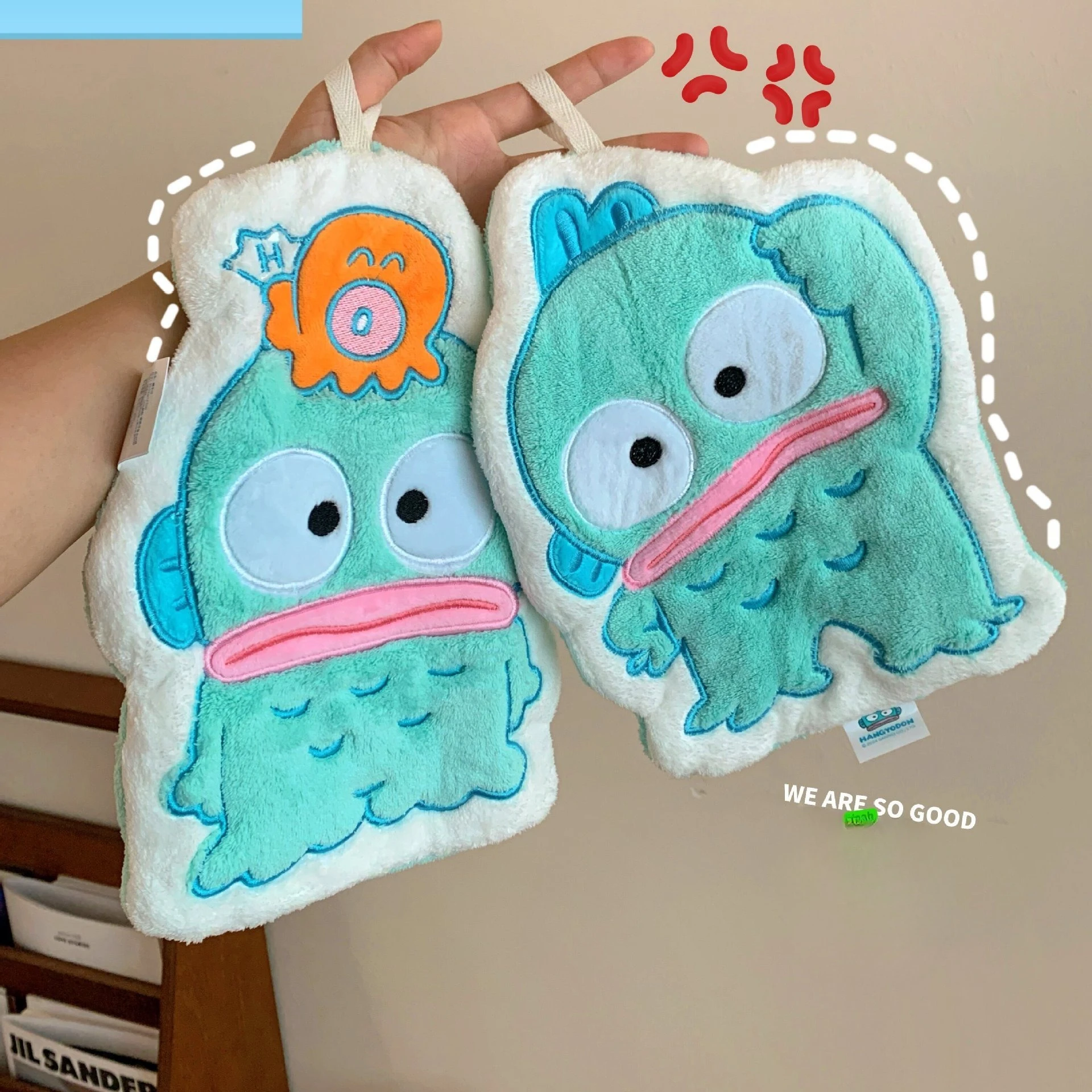 Miniso Sanrio, настоящие салфетки Хантон, полотенца для рук, салфетки-русалки, носовой платок, коралловый бархат, милые детские полотенца с уродливыми рыбками 
Miniso Sanrio, настоящие салфетки Хантон, полотенца для рук, салфетки-русалки, носовой платок, коралловый бархат, милые детские полотенца с уродливыми рыбками