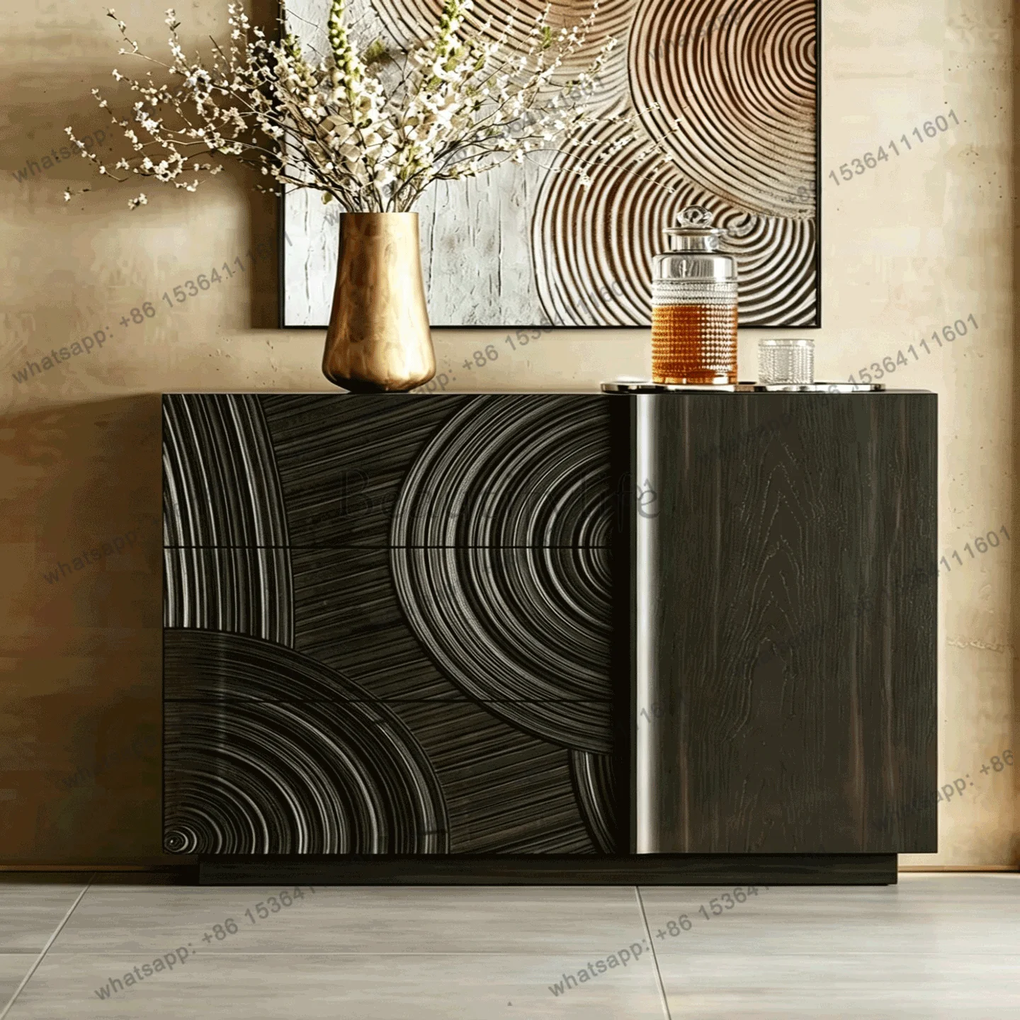 All solid wood dining side cabinet, light luxury and high-end sense, integrated entrance cabinet against the wall
All solid wood dining side cabinet, light luxury and high-end sense, integrated entrance cabinet against the wall
