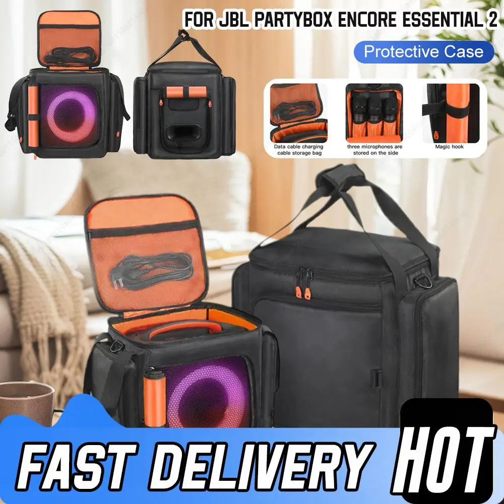Пылезащитный чехол для динамика, большая вместительная двухсторонняя сумка для хранения динамиков для JBL Partybox Encore Essential 2, сумка-тоут для переноски динамика
Пылезащитный чехол для динамика, большая вместительная двухсторонняя сумка для хранения динамиков для JBL Partybox Encore Essential 2, сумка-тоут для переноски динамика