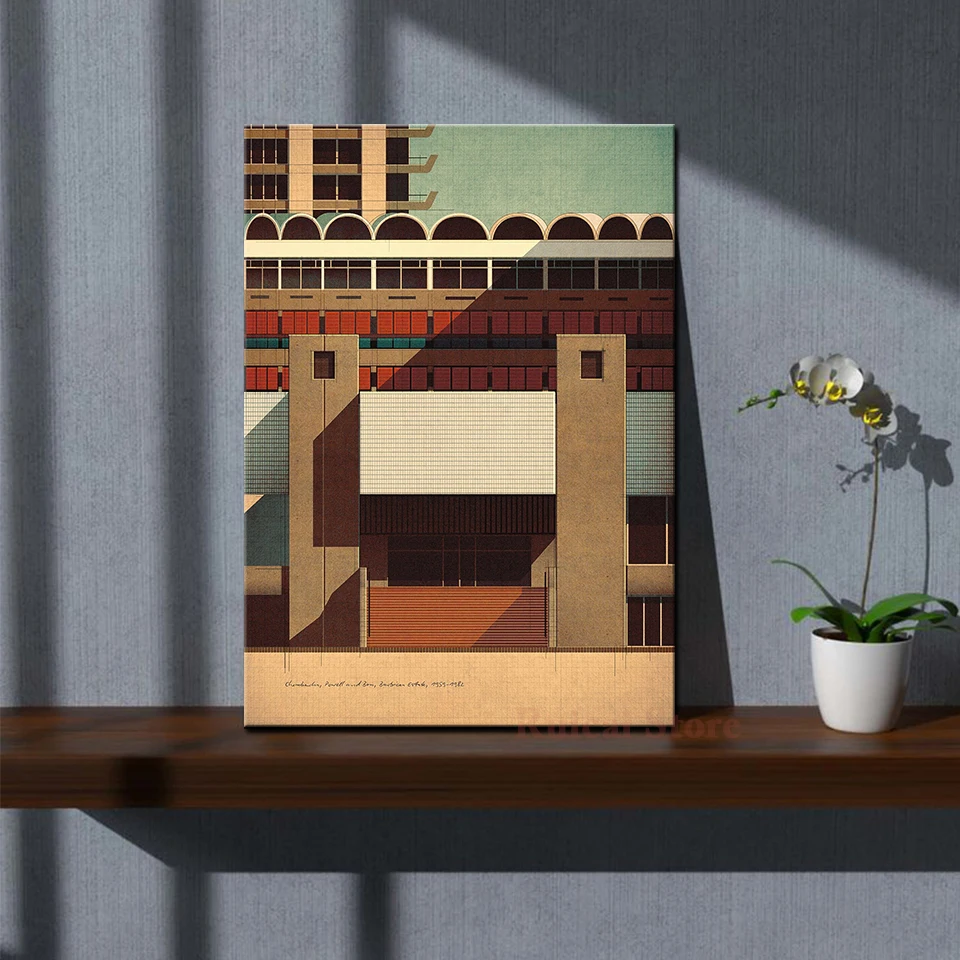 Barbican Estate Poster Canvas Art Room Wall Painting Home Decor
Barbican Estate Poster Canvas Art Room Wall Painting Home Decor