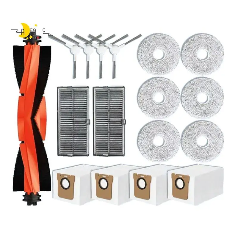 Запасные части и расходные материалы для Xiaomi Mijia M30S D103CN: основная и боковые щетки, HEPA-фильтр, салфетка для влажной уборки, мешок для сбора пыли.
Запасные части и расходные материалы для Xiaomi Mijia M30S D103CN: основная и боковые щетки, HEPA-фильтр, салфетка для влажной уборки, мешок для сбора пыли.