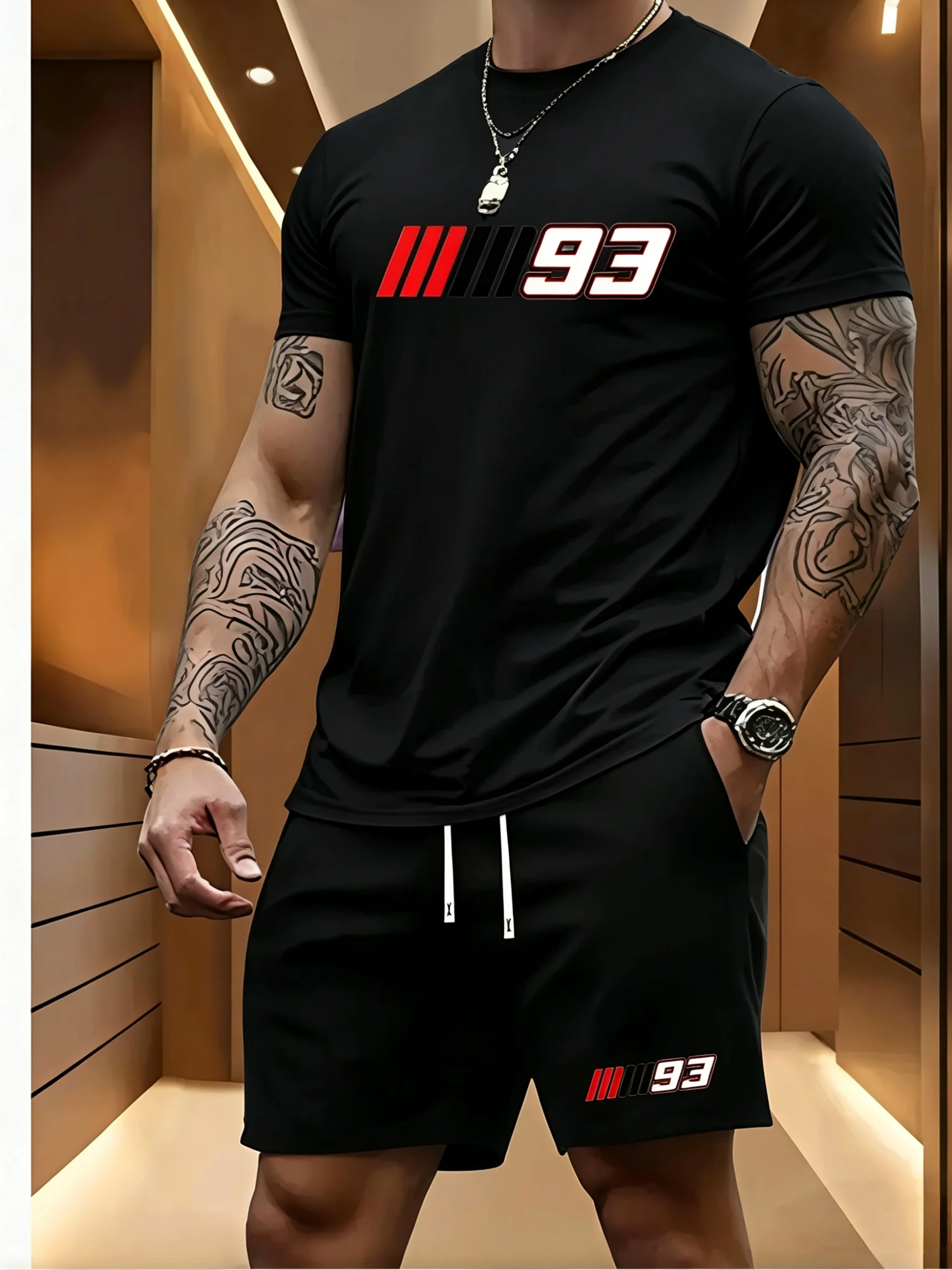 Men's two-piece sportswear short sleeved T-shirt and pants set running and fitness sportswear 2026 summer big discount
Men's two-piece sportswear short sleeved T-shirt and pants set running and fitness sportswear 2026 summer big discount