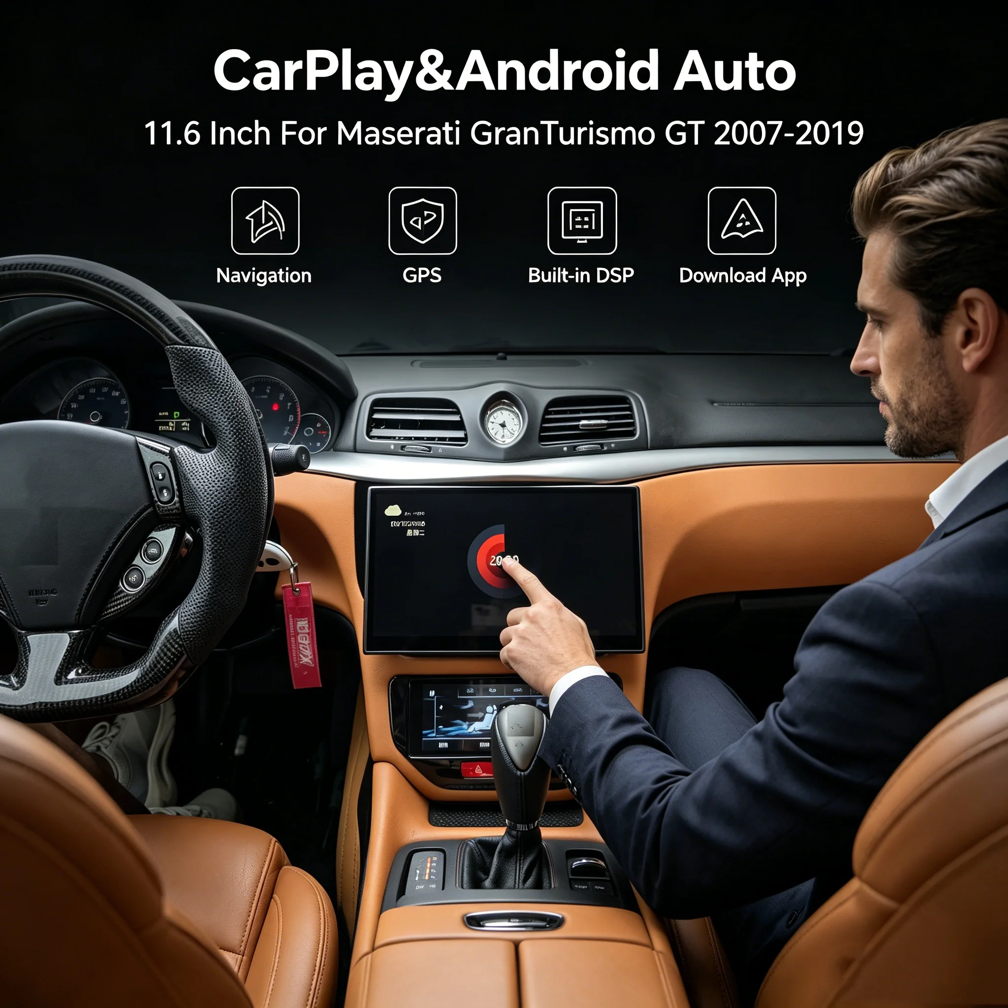 11.6" Android 13 Auto CarPlay Car Radio For Maserati Gran Turismo GT GC 2007-2019 Screen Multimedia DSP Stereo Player Head Unit
11.6" Android 13 Auto CarPlay Car Radio For Maserati Gran Turismo GT GC 2007-2019 Screen Multimedia DSP Stereo Player Head Unit