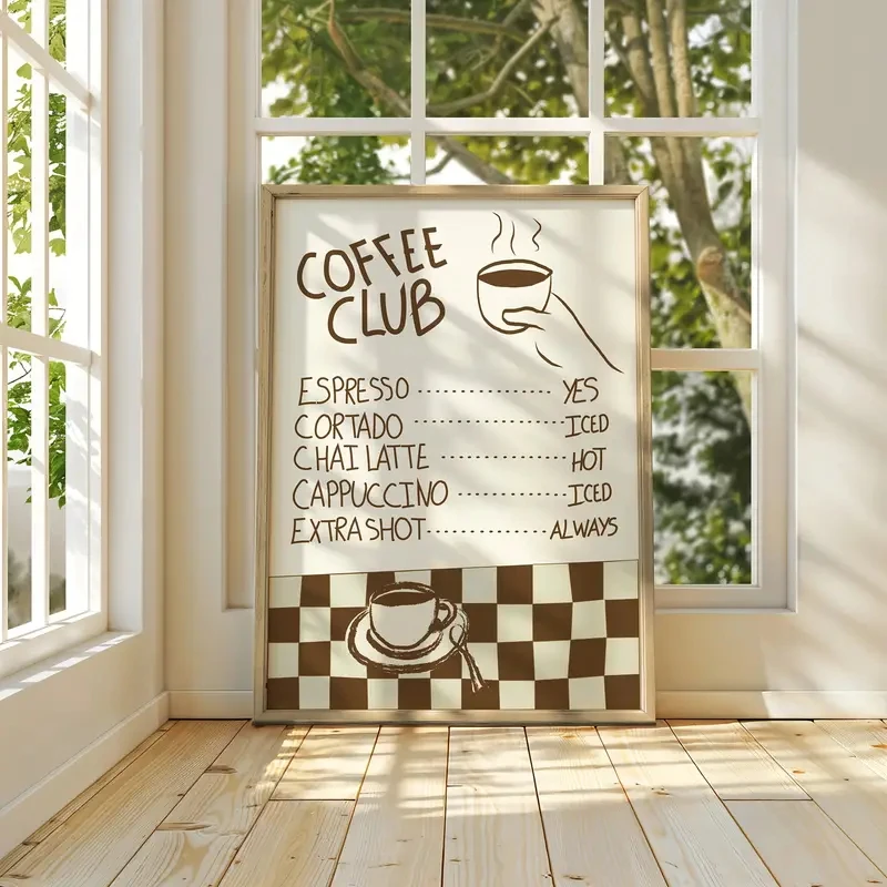 Modern Art Coffee Menu Canvas Poster Printing, Kitchen, Bedroom and Living Room Wall Hanging Painter's Modern Style Gifts
Modern Art Coffee Menu Canvas Poster Printing, Kitchen, Bedroom and Living Room Wall Hanging Painter's Modern Style Gifts