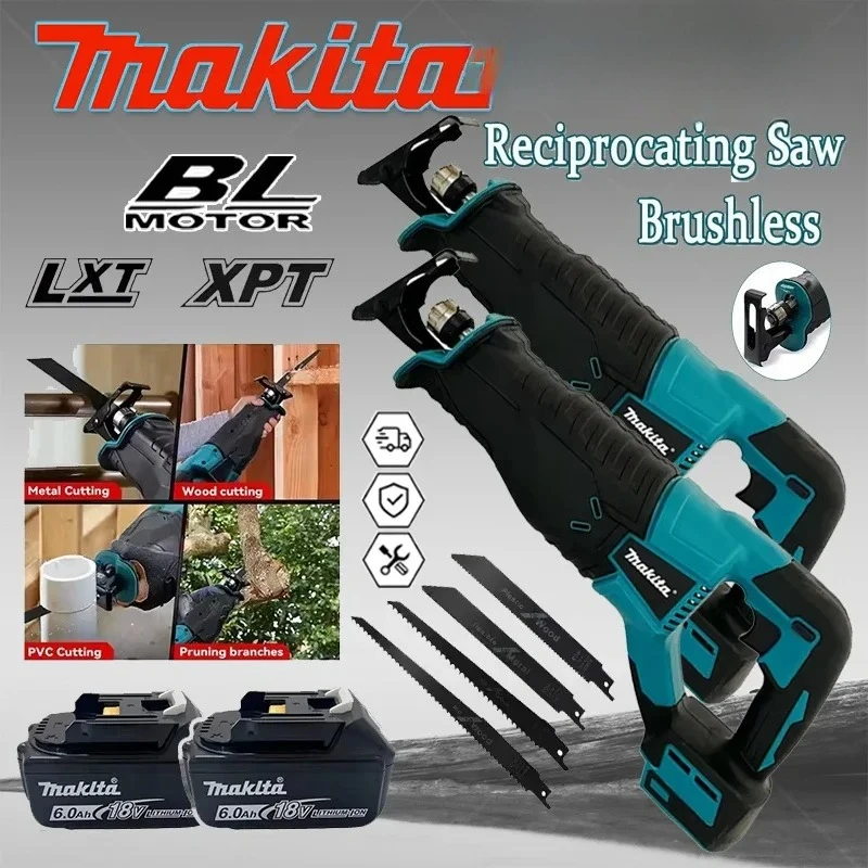 Makita brushless reciprocating saw multifunctional outdoor electric tool handheld mini saw For 18V battery Tool
Makita brushless reciprocating saw multifunctional outdoor electric tool handheld mini saw For 18V battery Tool
