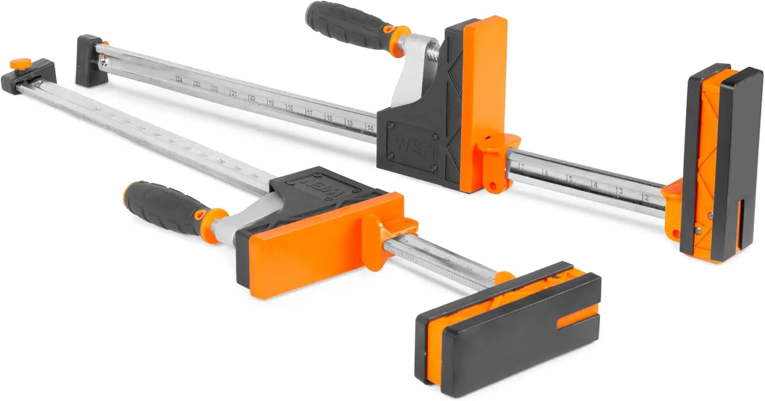 24-Inch Heavy-Duty Parallel Jaw Clamp and Spreader Set, Two-Pack for Woodworking and DIY Projects
24-Inch Heavy-Duty Parallel Jaw Clamp and Spreader Set, Two-Pack for Woodworking and DIY Projects