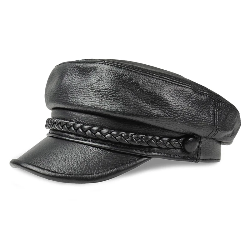 Spring Genuine Deer Leather Rider Style Newsboy Real Leather Fashion Army Cap Hat Cadet Visor Women Men Baseball Hats Caps
Spring Genuine Deer Leather Rider Style Newsboy Real Leather Fashion Army Cap Hat Cadet Visor Women Men Baseball Hats Caps