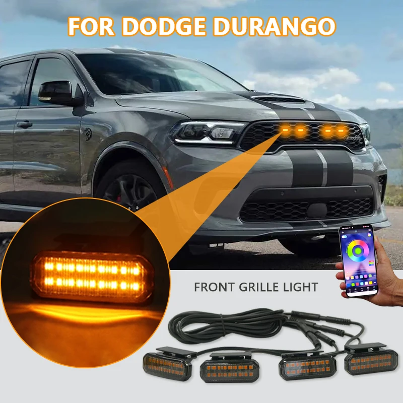FOR DODGE DURANGO LED Front Grille Light Daytime Running Light Wheel Eyebrow Lamp 12V car center mesh small yellow light
FOR DODGE DURANGO LED Front Grille Light Daytime Running Light Wheel Eyebrow Lamp 12V car center mesh small yellow light