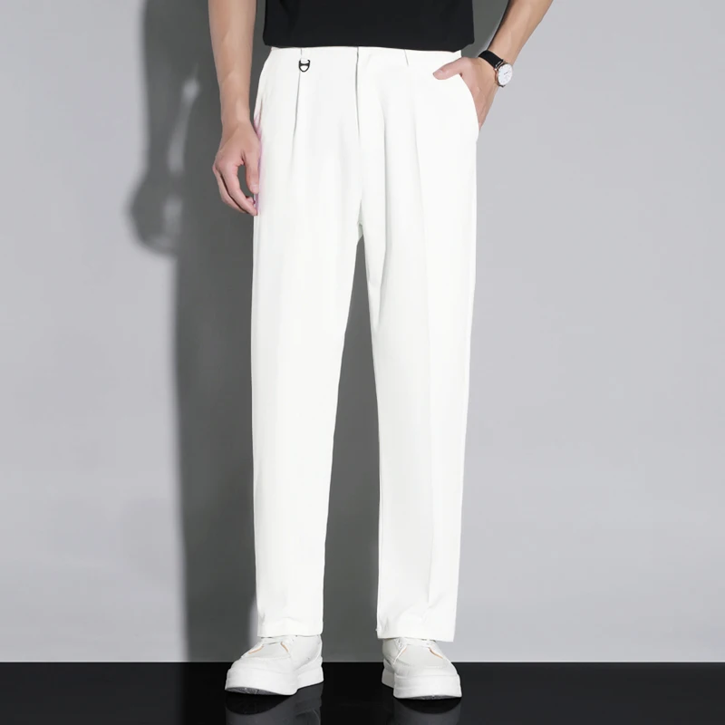 Men White Suit Pants Fashion Casual Classic Style Slim Fit Soft Trousers Male Business Brand Advanced Stretch Dress Pants Man
Men White Suit Pants Fashion Casual Classic Style Slim Fit Soft Trousers Male Business Brand Advanced Stretch Dress Pants Man