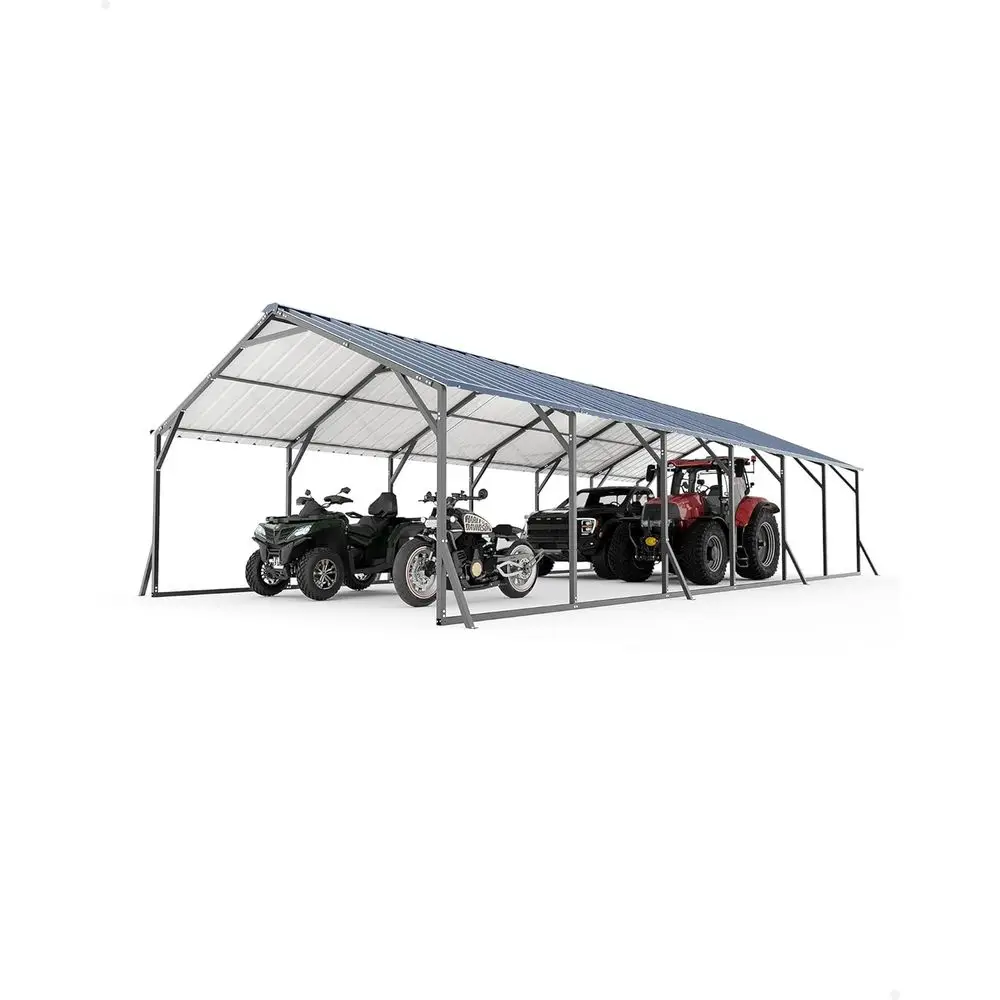 20'x30'x12' Metal Carport or Multiple Vehicles, Heavy Duty Car Ports, Veal Roo Design, All-Weather Use, or ull-Size Pickup Truck
20'x30'x12' Metal Carport or Multiple Vehicles, Heavy Duty Car Ports, Veal Roo Design, All-Weather Use, or ull-Size Pickup Truck