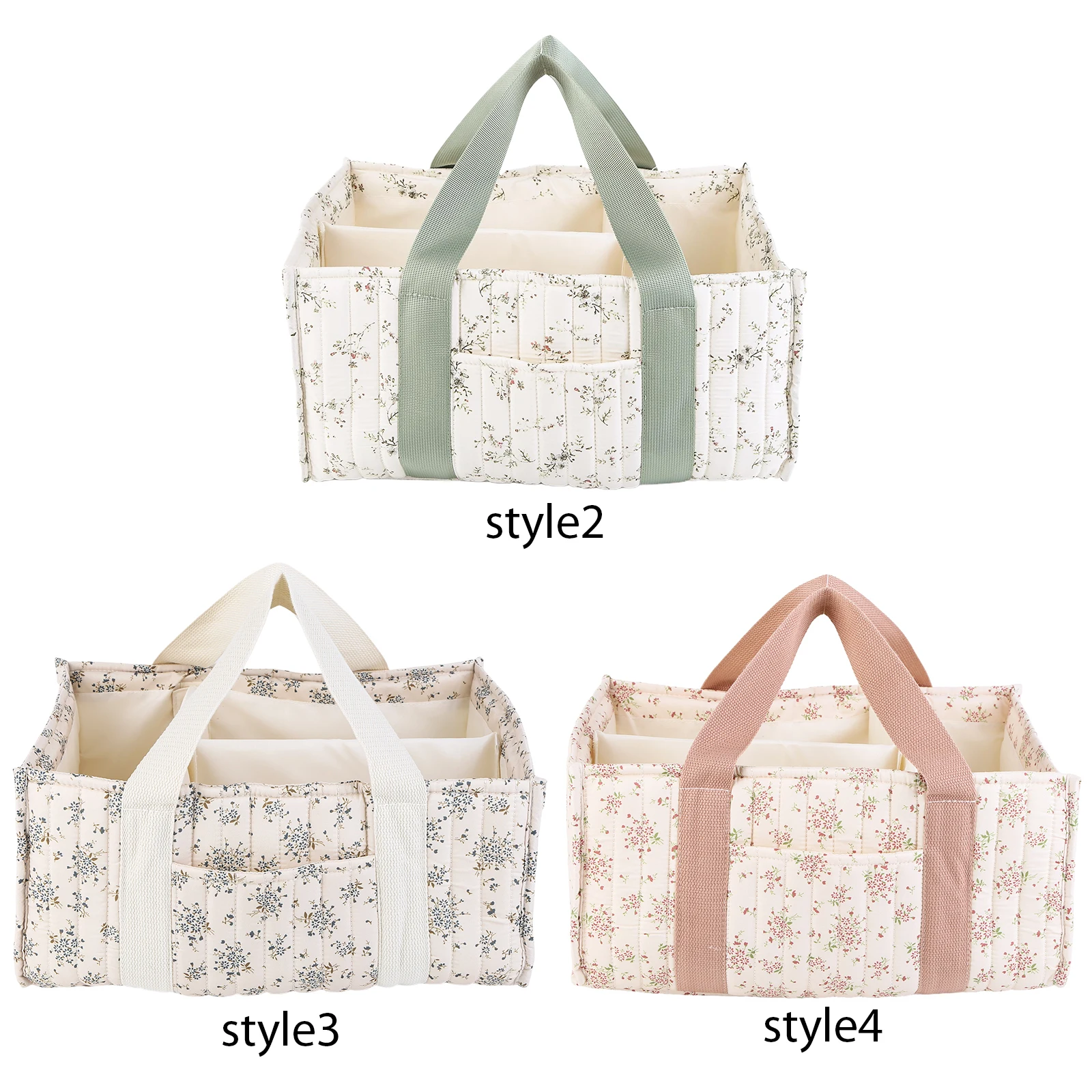 Stylish Nursery Storage Basket with Removable Partition Stylish Floral Diaper Basket Gift for Baby Shower Newborn Essential
Stylish Nursery Storage Basket with Removable Partition Stylish Floral Diaper Basket Gift for Baby Shower Newborn Essential