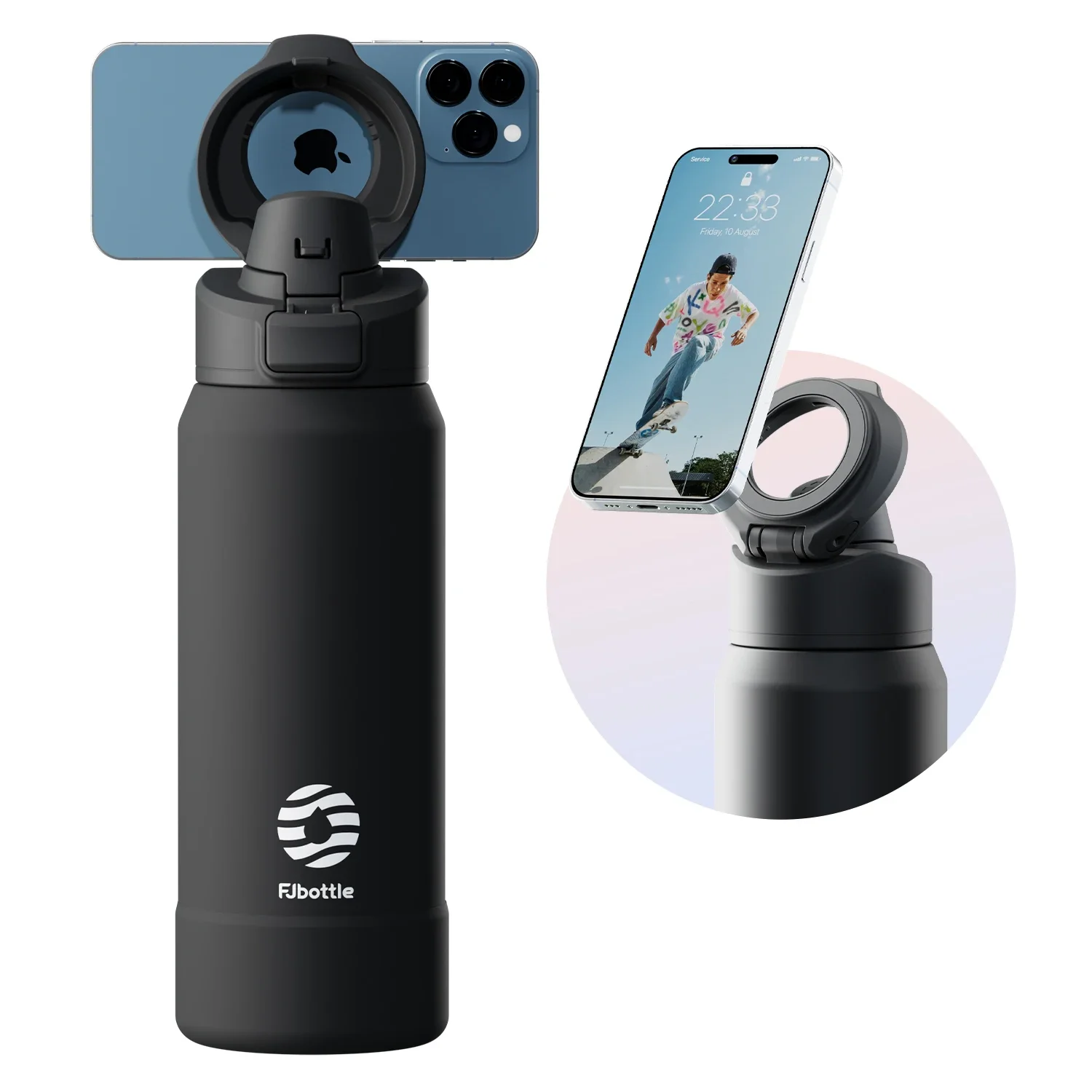 Magnetic Thermos Stainless Steel Sports Water Bottle with Magnetic Phone Holder Bouncing cover Insulation Cup Botella para agua
Magnetic Thermos Stainless Steel Sports Water Bottle with Magnetic Phone Holder Bouncing cover Insulation Cup Botella para agua