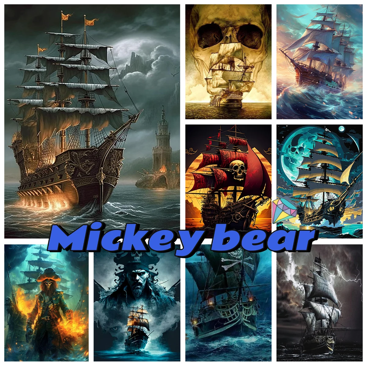 Ghost Ship Diamond Painting Skeleton Pirate Ship Mural Diy Diamond Embroidery Cross Stitch Adult Handmade Bar Home Wall Decor
Ghost Ship Diamond Painting Skeleton Pirate Ship Mural Diy Diamond Embroidery Cross Stitch Adult Handmade Bar Home Wall Decor