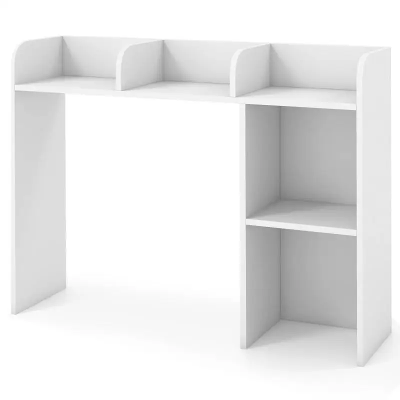 3-Tier Multipurpose Desk Bookshelf with 4 Shelves-White
3-Tier Multipurpose Desk Bookshelf with 4 Shelves-White