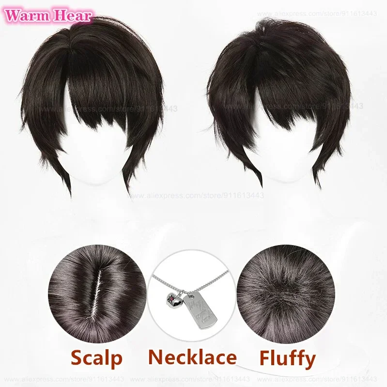Game Caleb Synthetic Hair Short 30cm Black Brown Cosplay Anime Wigs With Necklace Heat Resistant Hair Halloween Wigs + A Wig Cap
Game Caleb Synthetic Hair Short 30cm Black Brown Cosplay Anime Wigs With Necklace Heat Resistant Hair Halloween Wigs + A Wig Cap