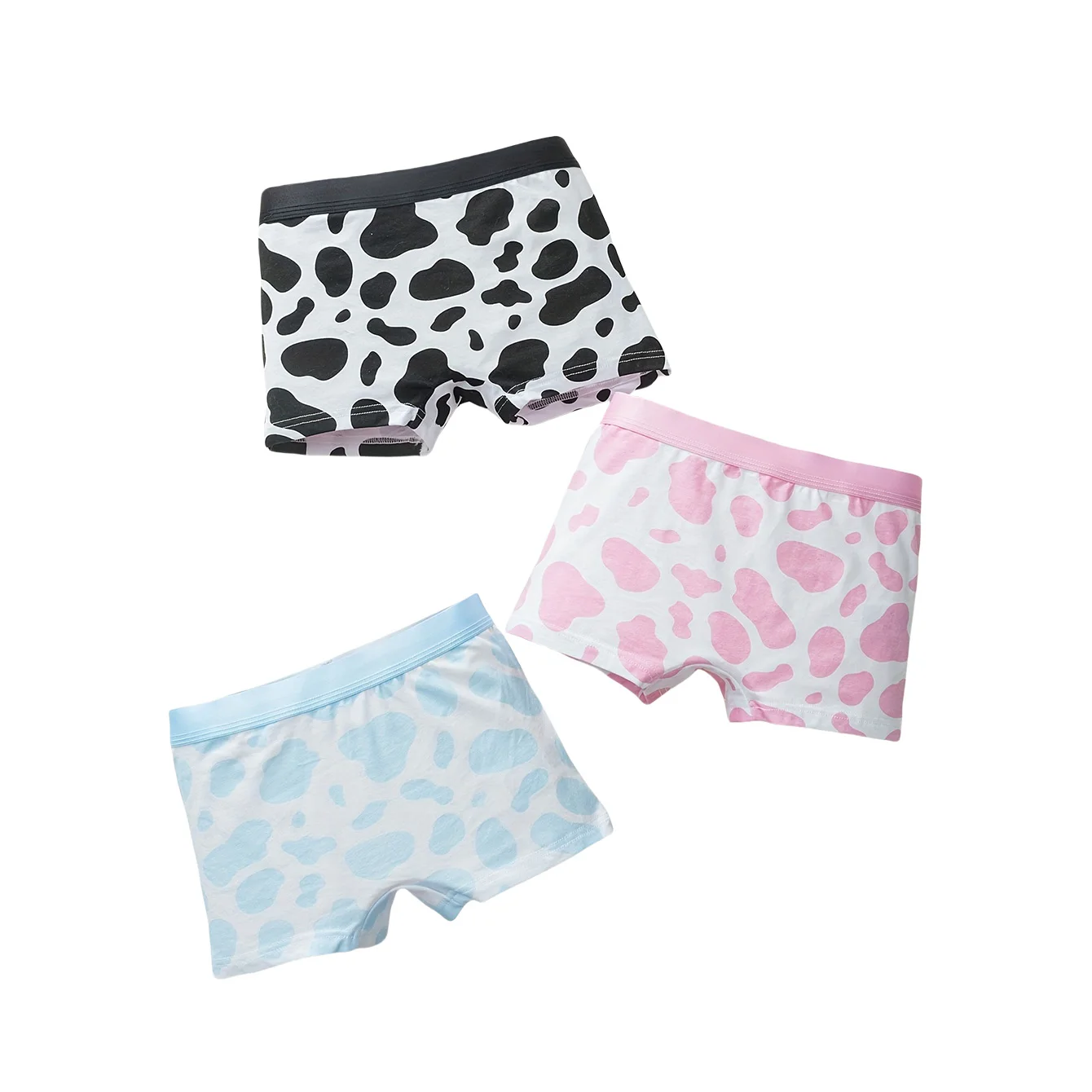 Three pairs of pure cotton, comfortable and breathable cow print underwear for girls and adults, and flat pants for girls
Three pairs of pure cotton, comfortable and breathable cow print underwear for girls and adults, and flat pants for girls