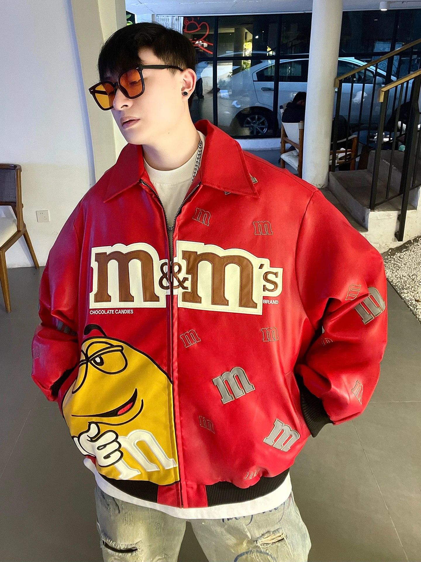 Heavy Du M Bean Embroidered Harajuku Sle Jaet ex Spring Autumn Loose Fit Baseball Coat Couple's Trendy Outerwear
Heavy Du M Bean Embroidered Harajuku Sle Jaet ex Spring Autumn Loose Fit Baseball Coat Couple's Trendy Outerwear
