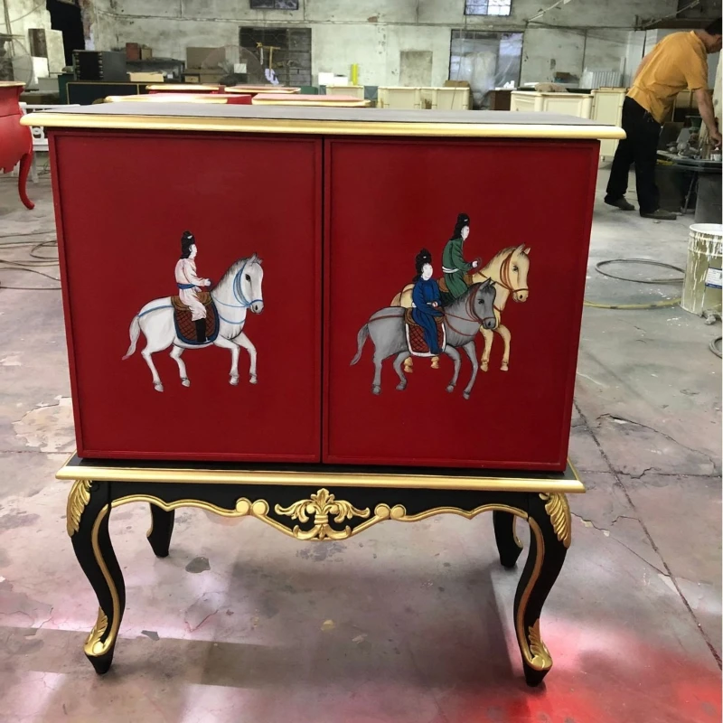 Hand-painted lady riding horseback spring outing picture, porch shoe cabinet, two doors storage storage decorative cabinet
Hand-painted lady riding horseback spring outing picture, porch shoe cabinet, two doors storage storage decorative cabinet