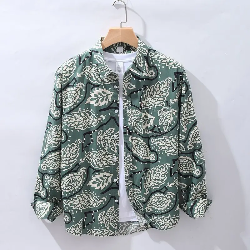 2024 Fashion Men Spring Summer New Turn-down Collar Blouses Men's Button Printing Shirt Clothing Male Print Loose Shirts D26
2024 Fashion Men Spring Summer New Turn-down Collar Blouses Men's Button Printing Shirt Clothing Male Print Loose Shirts D26