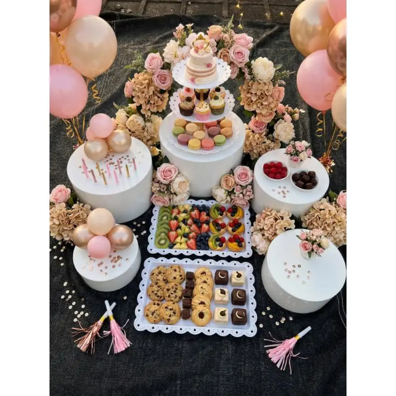 8pcs Fashion Cake Stand Candy Bar Buffet Column Trays Wedding Table Centerpieces Flower Favors Gift Food Fruit Drink Holder Set
8pcs Fashion Cake Stand Candy Bar Buffet Column Trays Wedding Table Centerpieces Flower Favors Gift Food Fruit Drink Holder Set