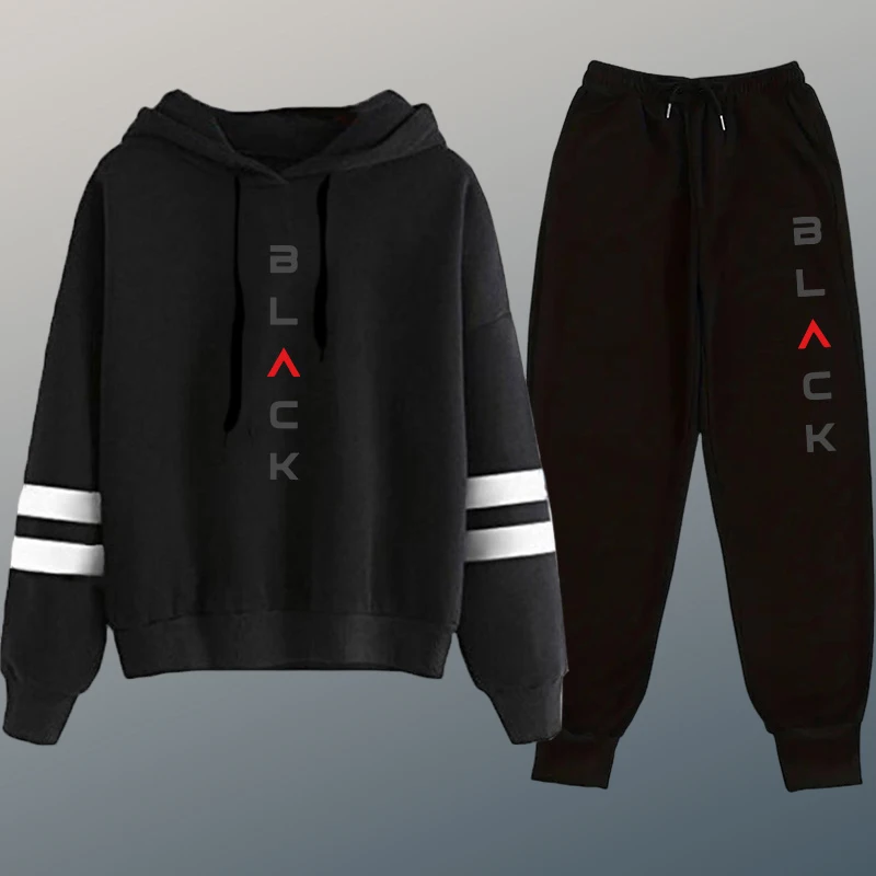 Women's Tracksuit Hoodie + Pants 2pcs Set Black Letter Print Sweatshirt Outfit Autumn Winter Daily Casual Sporty Jogging Suit
Women's Tracksuit Hoodie + Pants 2pcs Set Black Letter Print Sweatshirt Outfit Autumn Winter Daily Casual Sporty Jogging Suit