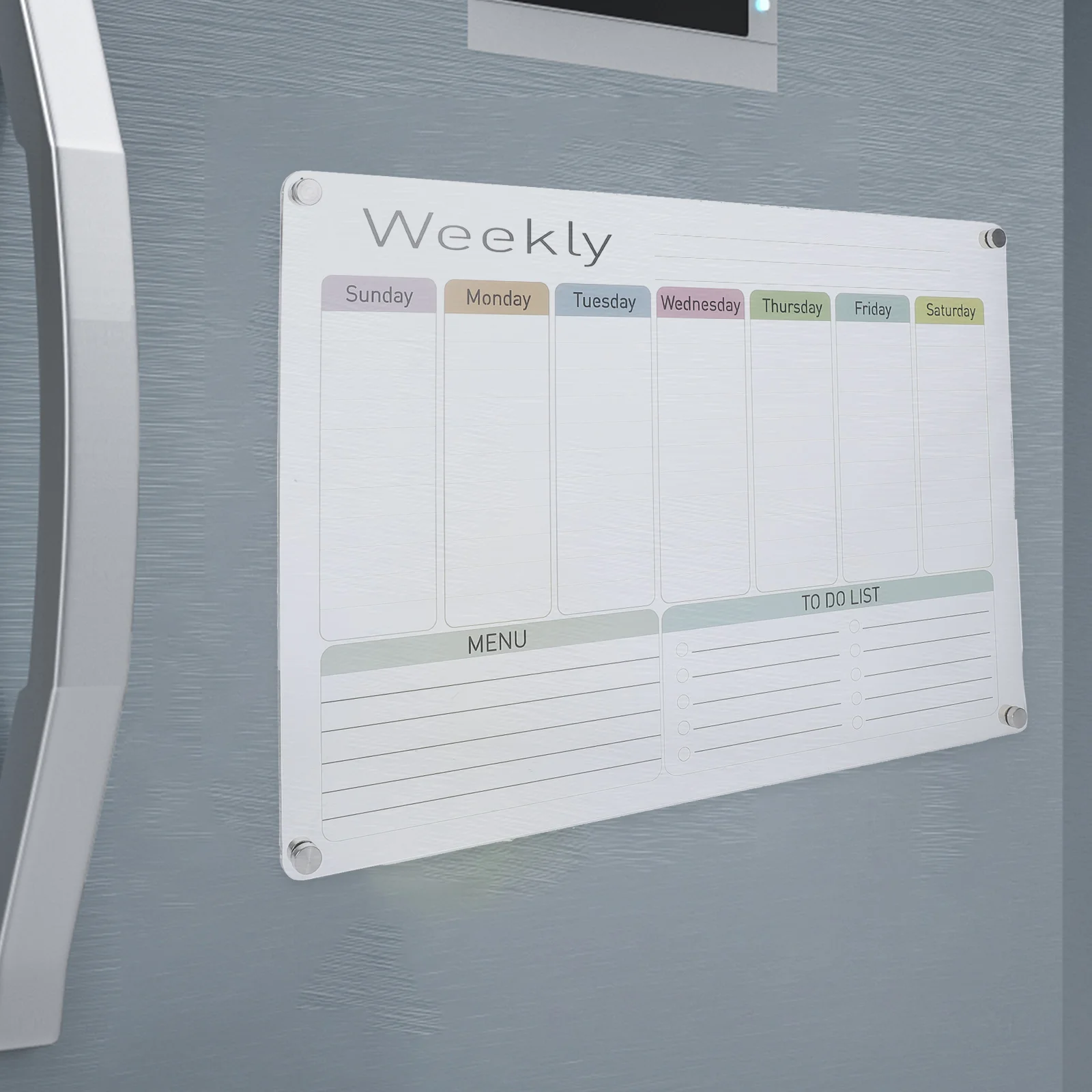 Acrylic Board Magnetic Dry Erase Whiteboard for Refrigerator Schedule Planner Calendar Memo Pad Material Reusable
Acrylic Board Magnetic Dry Erase Whiteboard for Refrigerator Schedule Planner Calendar Memo Pad Material Reusable