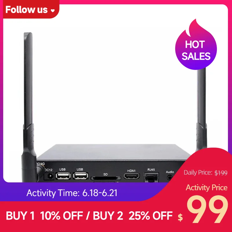 Advertising Box Signage Player Restaurants Menu Billboard Android 5.1 Information Release Terminal Free Management Software Wifi
Advertising Box Signage Player Restaurants Menu Billboard Android 5.1 Information Release Terminal Free Management Software Wifi