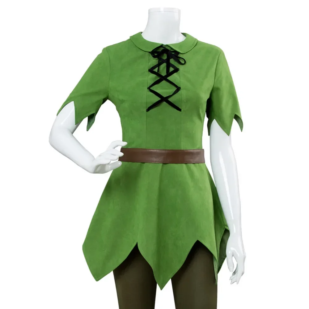 Movie Peter Pan Cosplay Costume Green Outfit Top Pants Hat Role Play Peter Pan Halloween Carnival Cosplay Costum Women Style
Movie Peter Pan Cosplay Costume Green Outfit Top Pants Hat Role Play Peter Pan Halloween Carnival Cosplay Costum Women Style