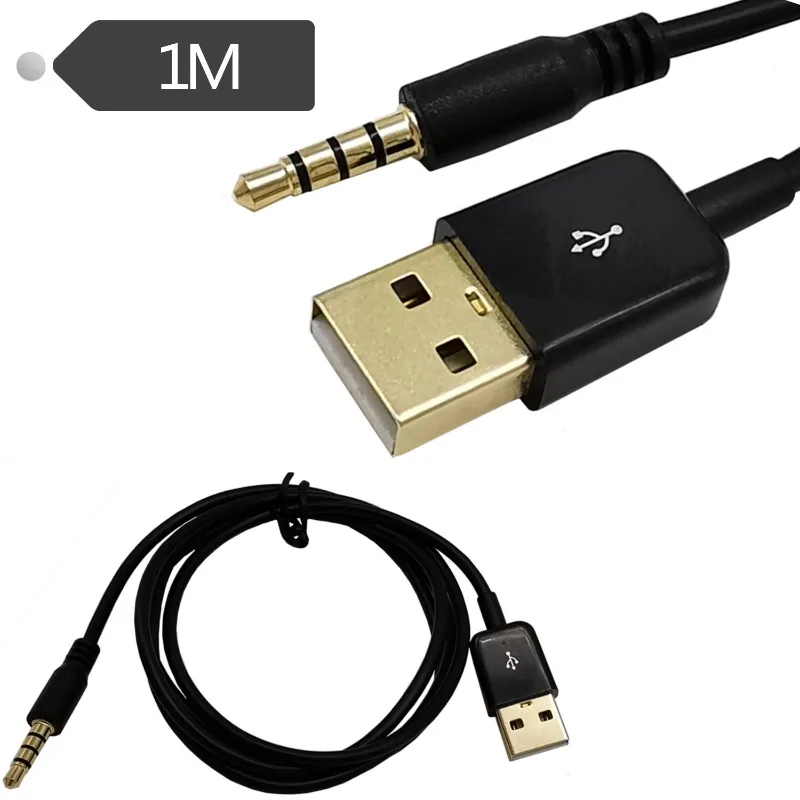 Gold-plated USB To 3.5 Male Audio Port Charging Cable Bluetooth Headset MP3 Charging Car Mobile Phone and Car Stereo
Gold-plated USB To 3.5 Male Audio Port Charging Cable Bluetooth Headset MP3 Charging Car Mobile Phone and Car Stereo