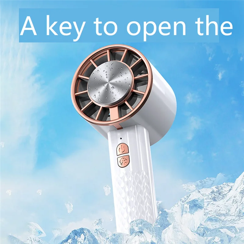 Portable Handheld Fan High Wind Power Desktop Fan Circulator Personal Cooler Hand Fan With Semiconductor Ice Cooling-AA26
Portable Handheld Fan High Wind Power Desktop Fan Circulator Personal Cooler Hand Fan With Semiconductor Ice Cooling-AA26